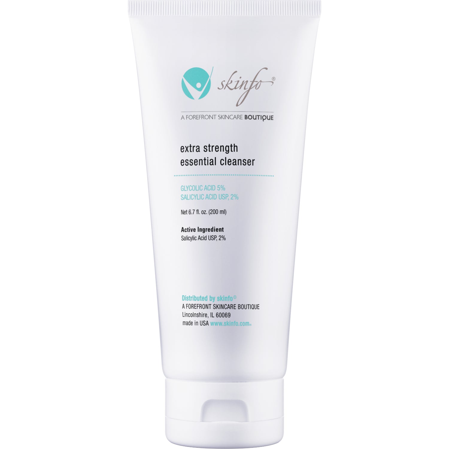 Skinfo Extra Strength Essential Cleanser - Deep Cleansing Face Wash for Acne & Oily Skin | Daily Skincare Routine for Men & Women