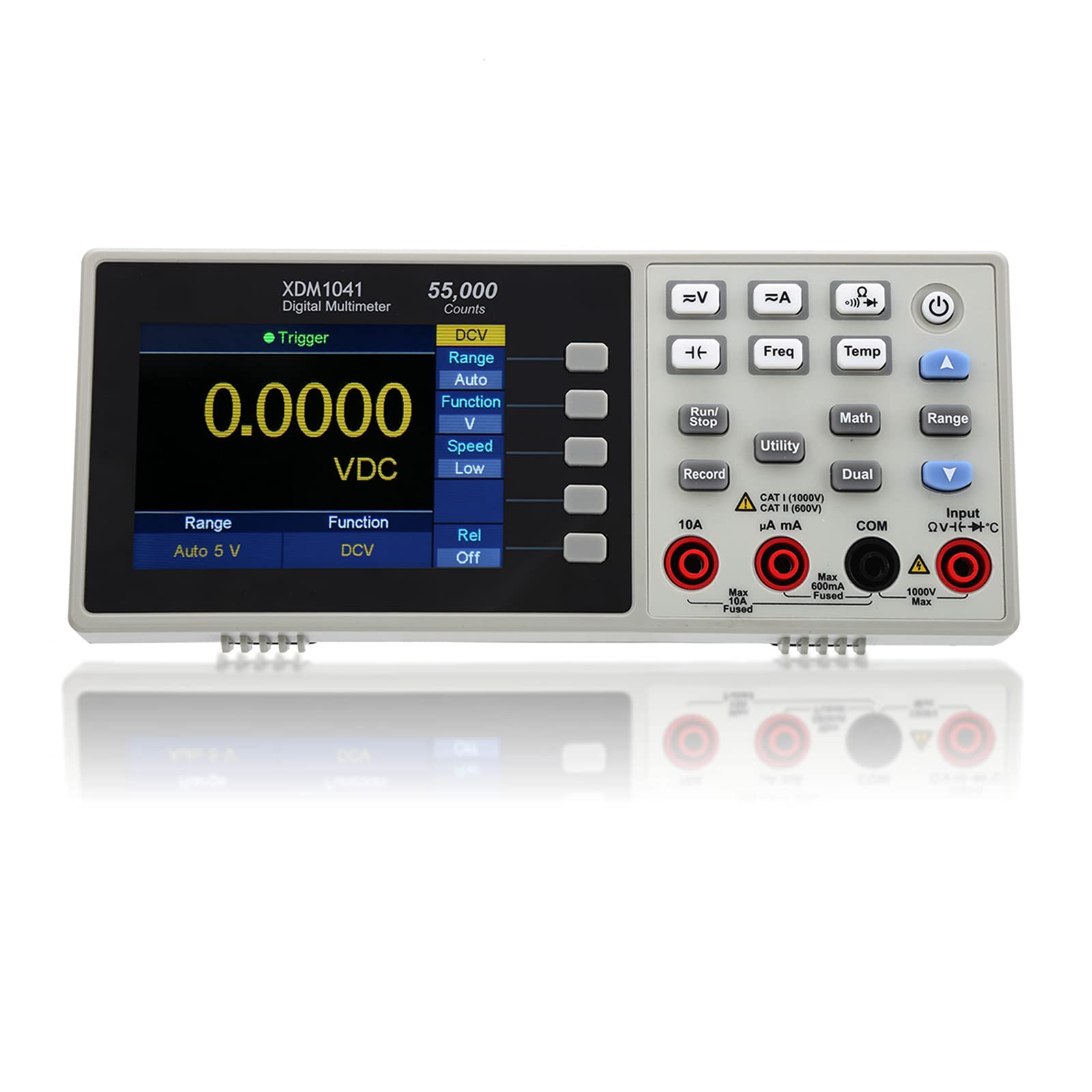 Mini Digital Multimeter - 55000 Counts, 3.7in LCD Display, AC/DC Voltage & Current Tester, Measures Resistance & Capacitance (US Plug) - Perfect for Electronics Repair, DIY Projects & Home Electrical Testing