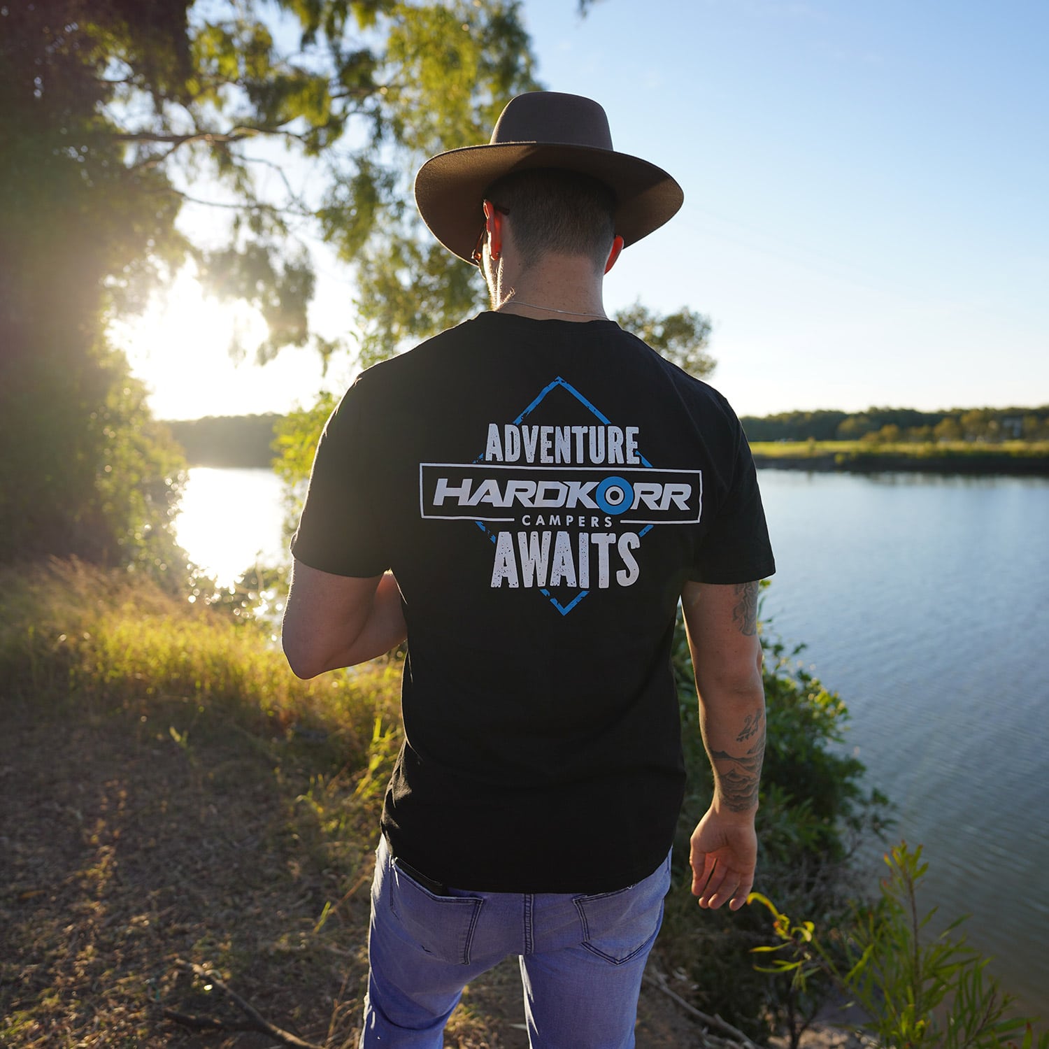 Adventure Awaits Unisex T-Shirt - Comfortable Cotton Tee for Outdoor Camping & Hiking Enthusiasts