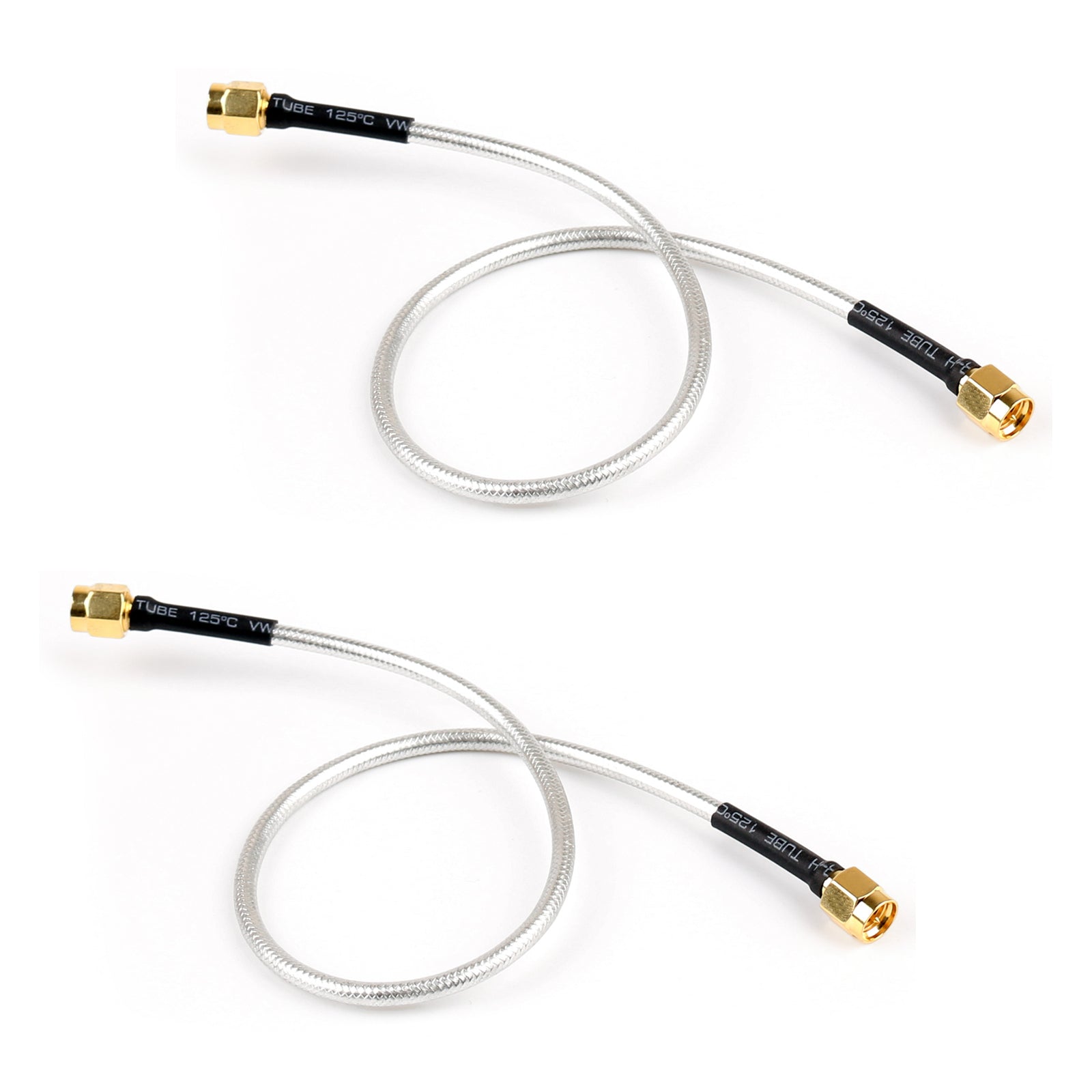 10Pcs SMA Male to SMA Male RF Extension Coax Pigtail Semi Rigid Cable RG402 30cm - High Frequency Connector for Ham Radio, WiFi Antenna, GPS & Drone Applications