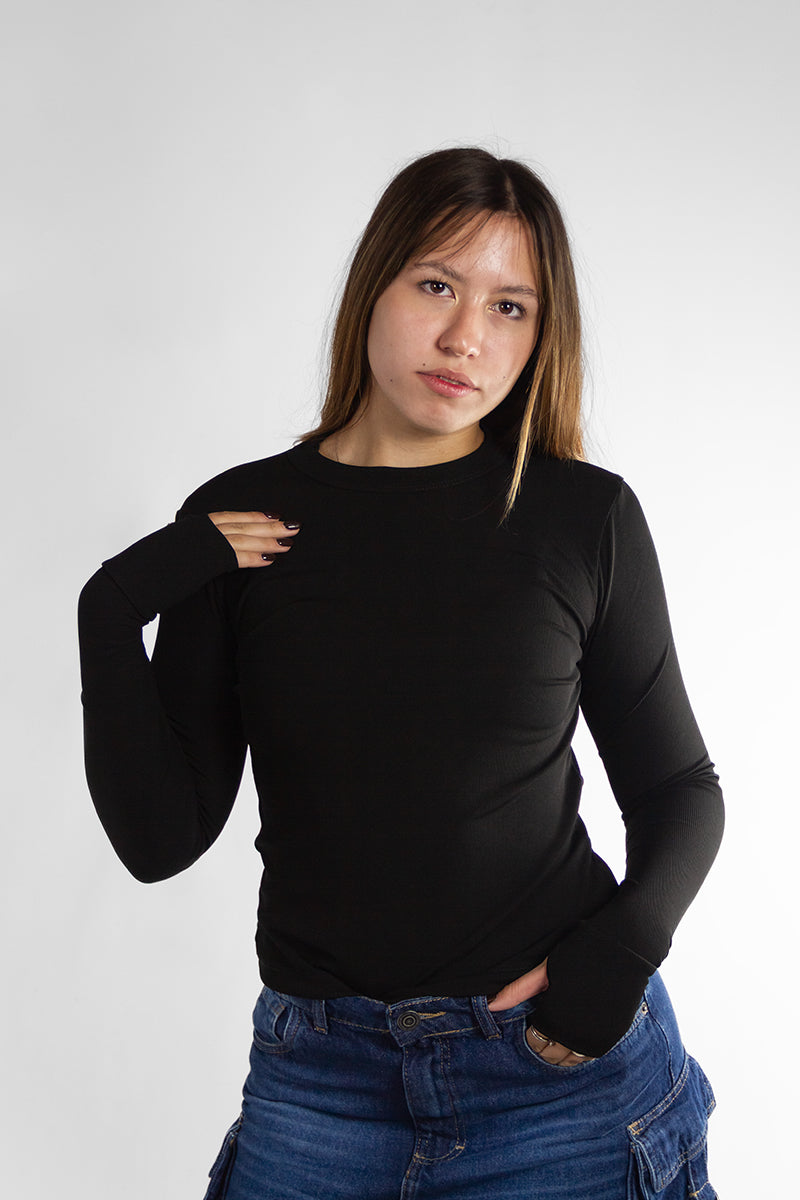 Women's Long Sleeve T-Shirt 60100 - Soft Cotton Casual Top for Everyday Wear | Perfect for Work, Outings & Layering in Cool Weather