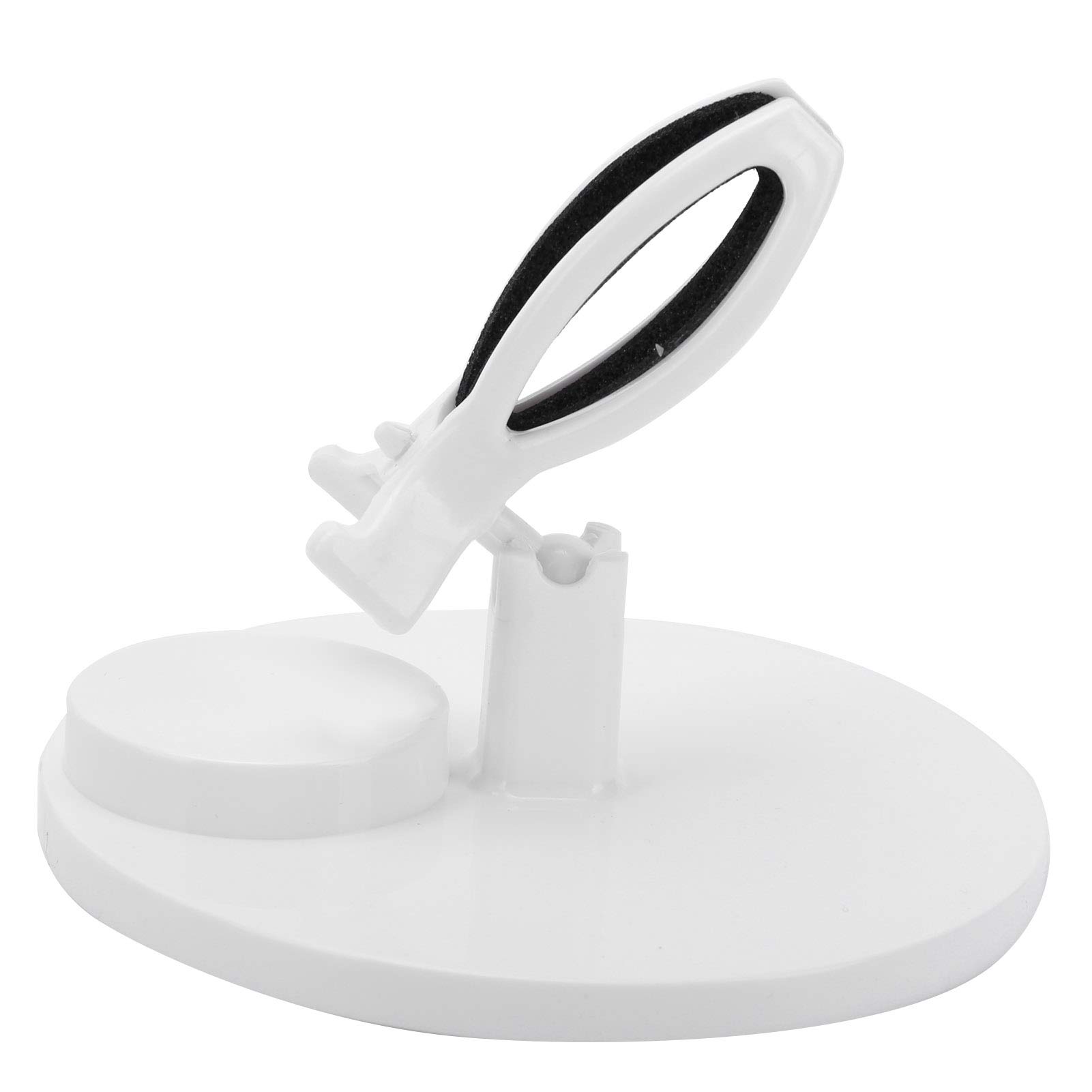 Durable Adjustable White Nail Polish Bottle Holder - Perfect for Home Salon & DIY Manicure Organization