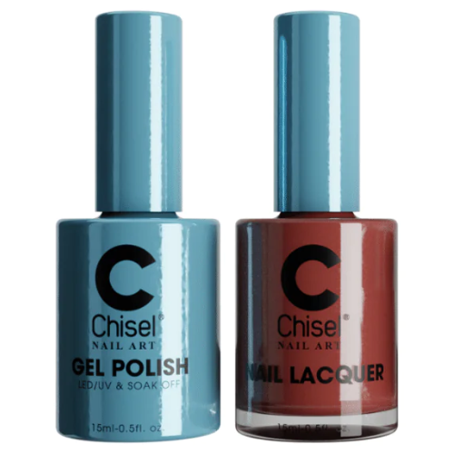 Chisel Matching Gel & Lacquer Duo - Solid 19 Colors - Professional Nail Polish Set for Salon & Home Manicures | Perfect for Nail Art, French Tips & DIY Nail Designs