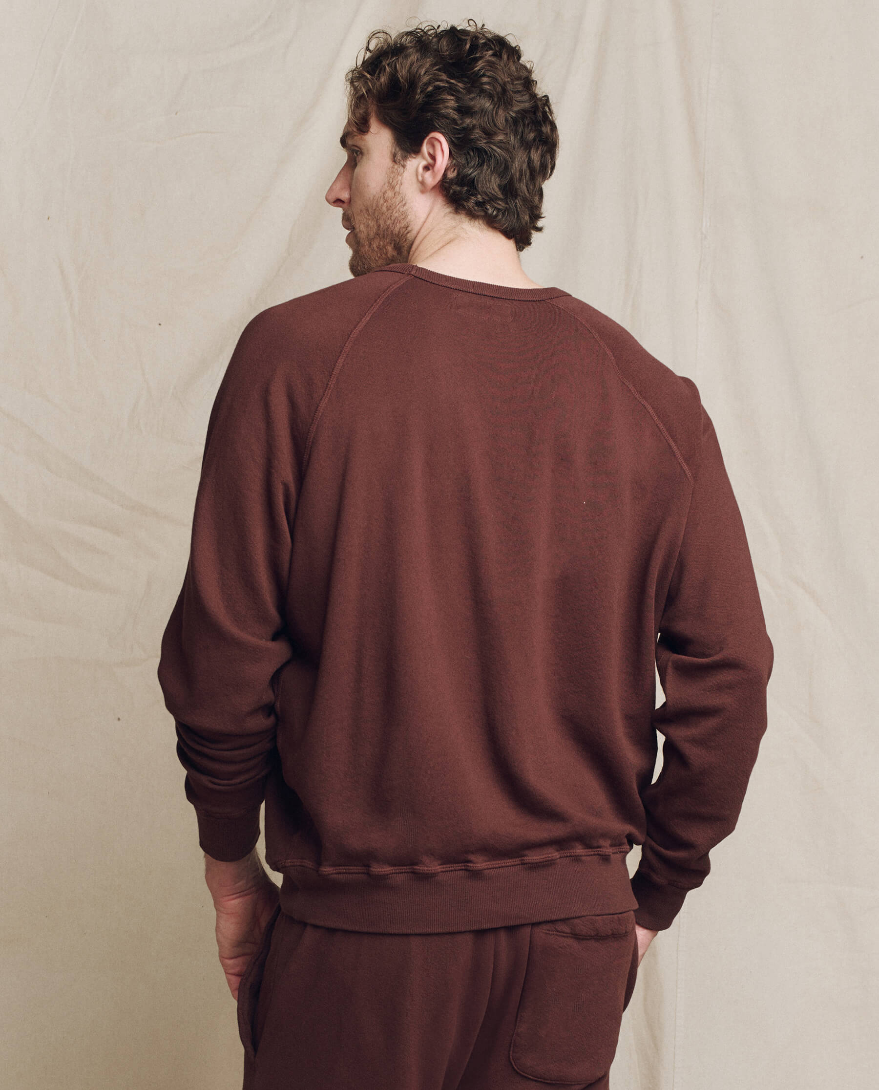 Men's College Sweatshirt - Comfortable Cotton Pullover Hoodie in Toasted Walnut Color for Casual Wear & Campus Style