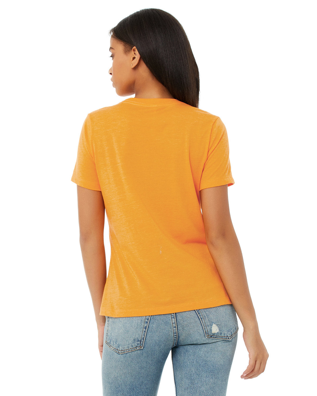 Bella + Canvas 6400CVC Women's Relaxed Fit Heather Short Sleeve T-Shirt - Soft CVC Blend for Casual Wear, Gym & Everyday Comfort