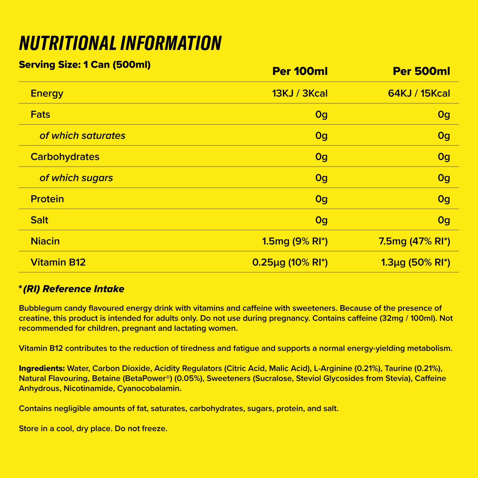 Cellucor C4 Performance Energy Carbonated RTD Drink - 12 Pack (500ml Each) - Millions Bubblegum Flavor - Pre-Workout Energy Boost for Gym & Fitness
