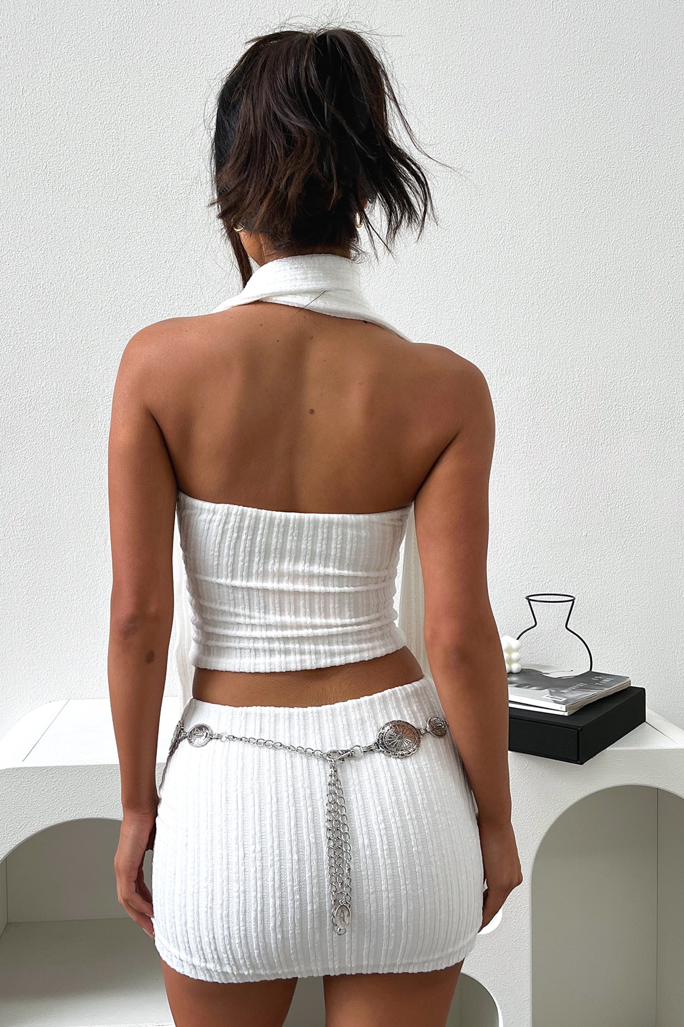 Mariana Crop Top - White | Women's Fashion T-Shirt for Casual Wear, Summer Outfits & Street Style