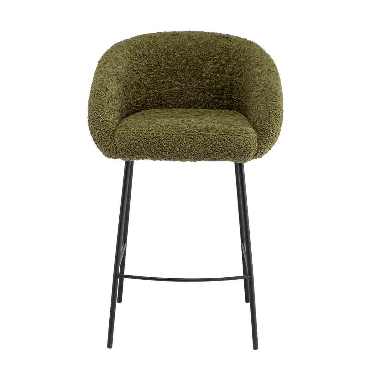 Avalon Fur Bar Stool - Soft & Stylish Counter Height Stool with Plush Faux Fur Seat - Perfect for Home Bar, Kitchen Island, or Breakfast Nook - Modern & Comfortable Seating for Dining & Entertaining