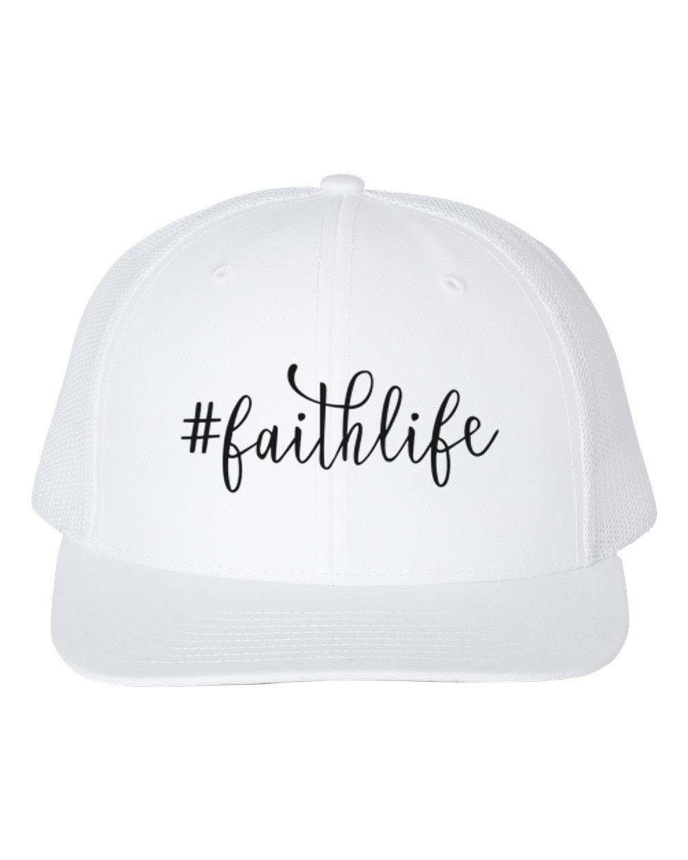 Faithlife Christian Hats - Religious Apparel Jesus Cap with White Text - Perfect for Church, Bible Study & Outdoor Worship