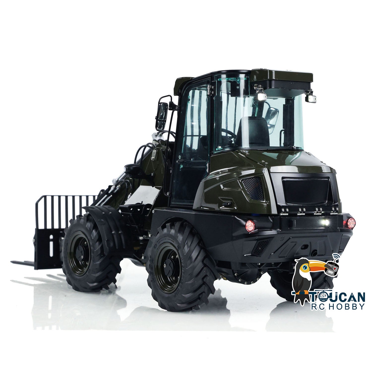 1:14 LESU RTR RC Hydraulic Telescopic Arm Loader AT1050 Fork Lift Truck Model - Assembled & Painted (478x165x221mm) - Perfect for RC Construction Enthusiasts & Collectors