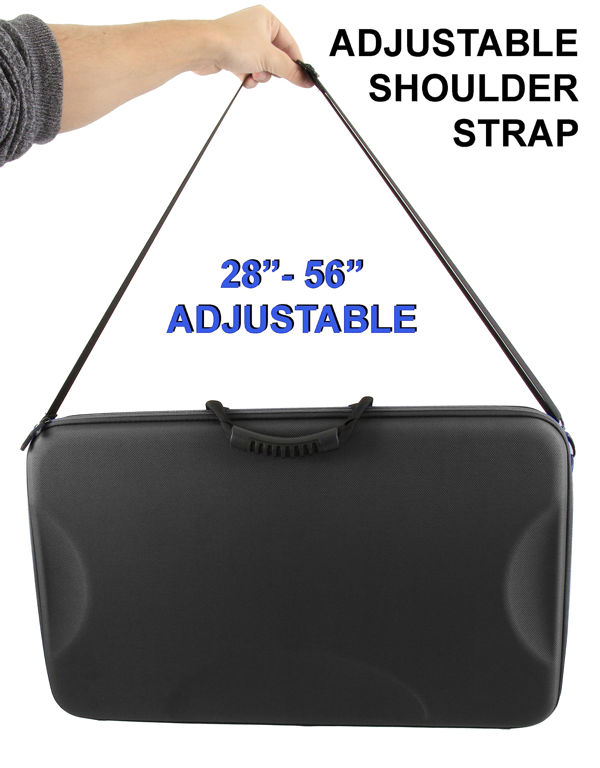 CASEMATIX DJ Controller Travel Case - Hard Shell Protective Carrying Case Compatible with Hercules Inpulse 500 DJ Mixer | Durable & Lightweight with Adjustable Strap | Perfect for Travel, Gigs & Studio Use
