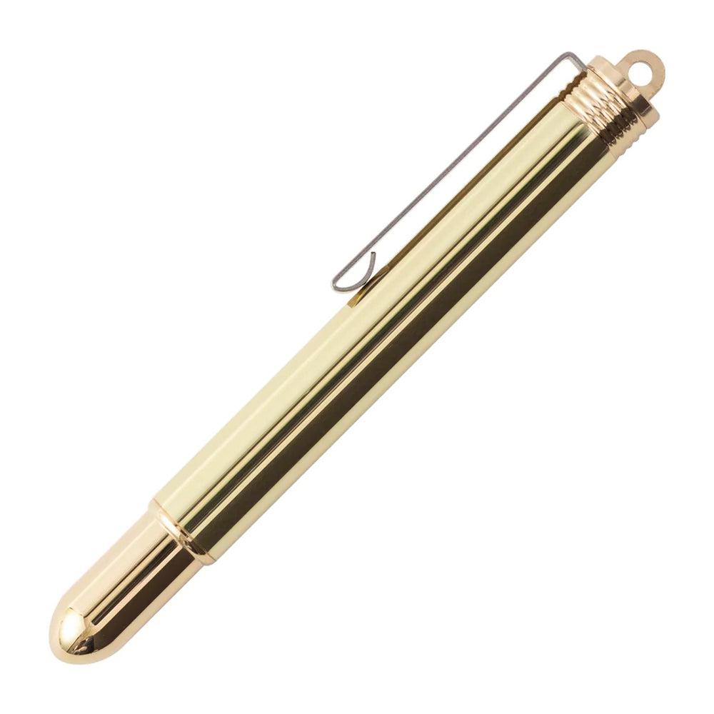 Premium Solid Brass Fountain Pen for Travelers - Elegant & Durable Writing Instrument for Journaling, Note-Taking & Business Signatures