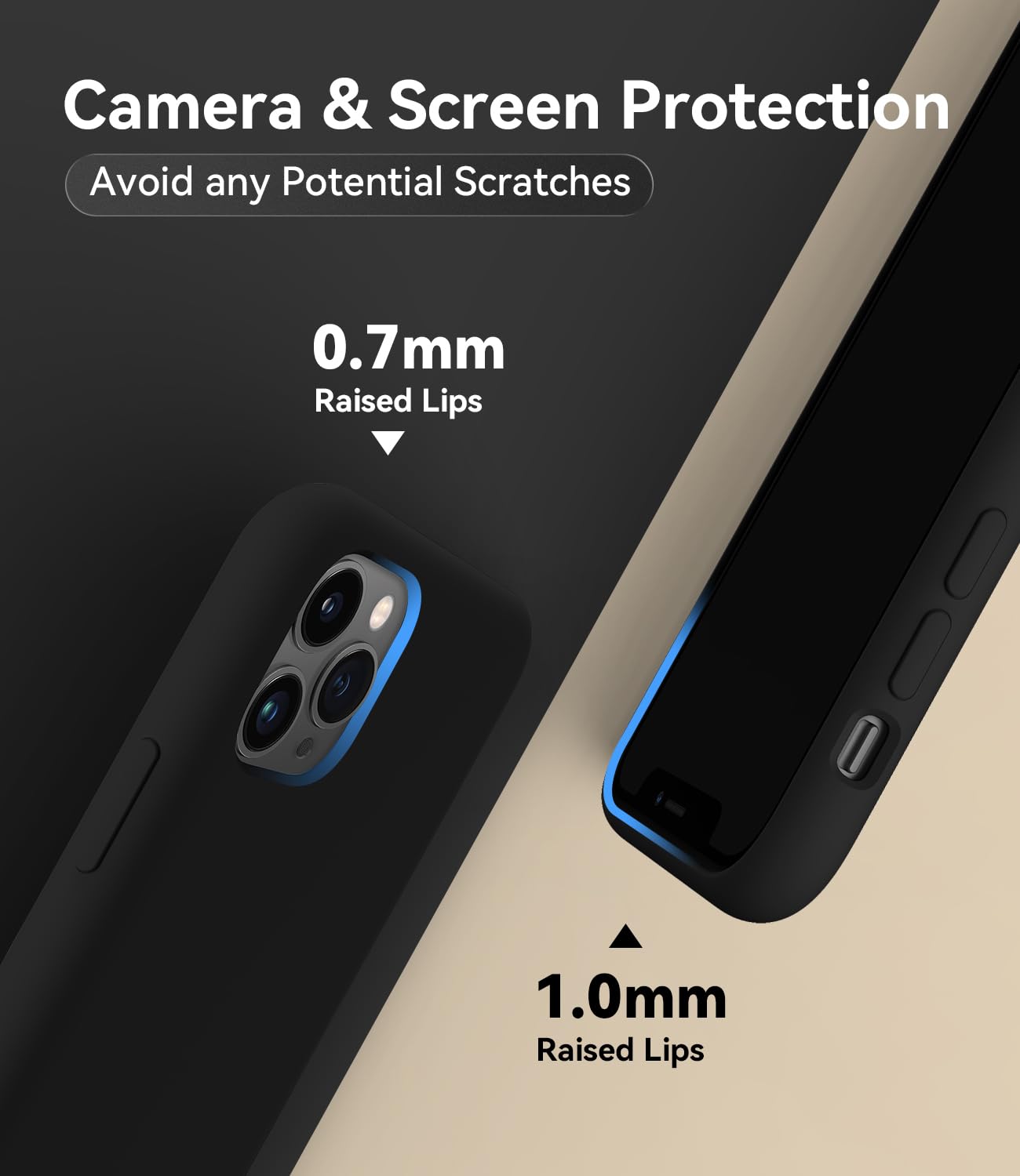 AOTESIER iPhone 11 Pro Max Case - Premium Silicone Cover with Military Drop Protection & Anti-Scratch Microfiber Lining | Slim Shockproof Phone Case for iPhone 11 Pro Max (6.5 inch, Black) | Perfect for Outdoor Activities, Travel & Daily Protection