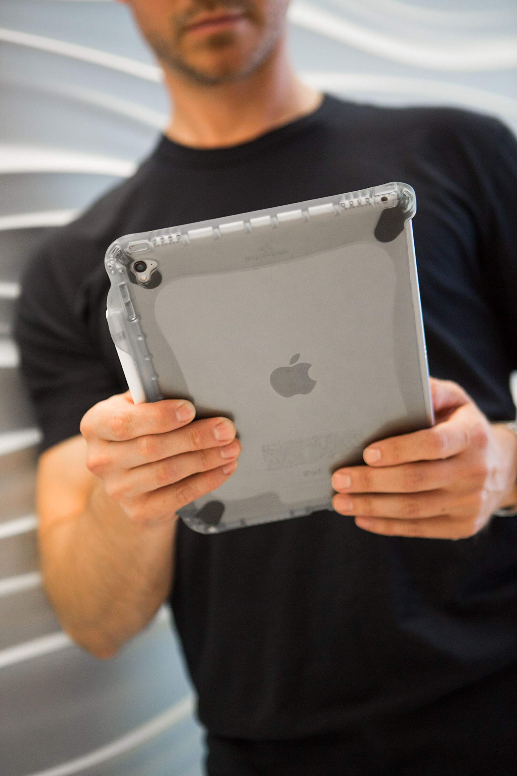 Brenthaven BX2 Edge Protective Case for Apple 9.7-inch iPad Pro with Apple Pencil Slot | Durable Shockproof Cover in Smoke Gray | Perfect for Work, Travel & School Use