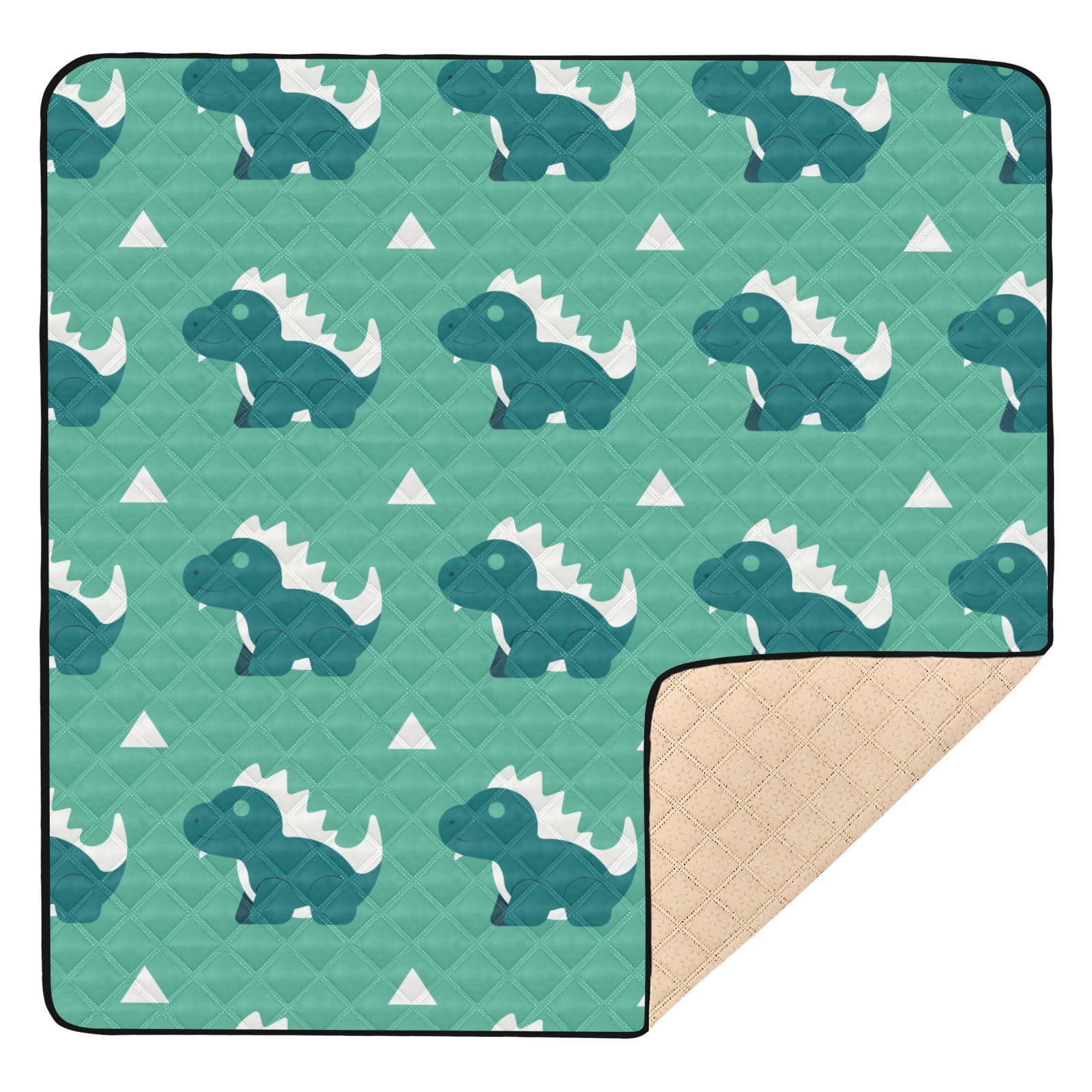 Non-Toxic Baby Playmat - Soft Thick Dinosaur Floor Mat for Toddlers, 50