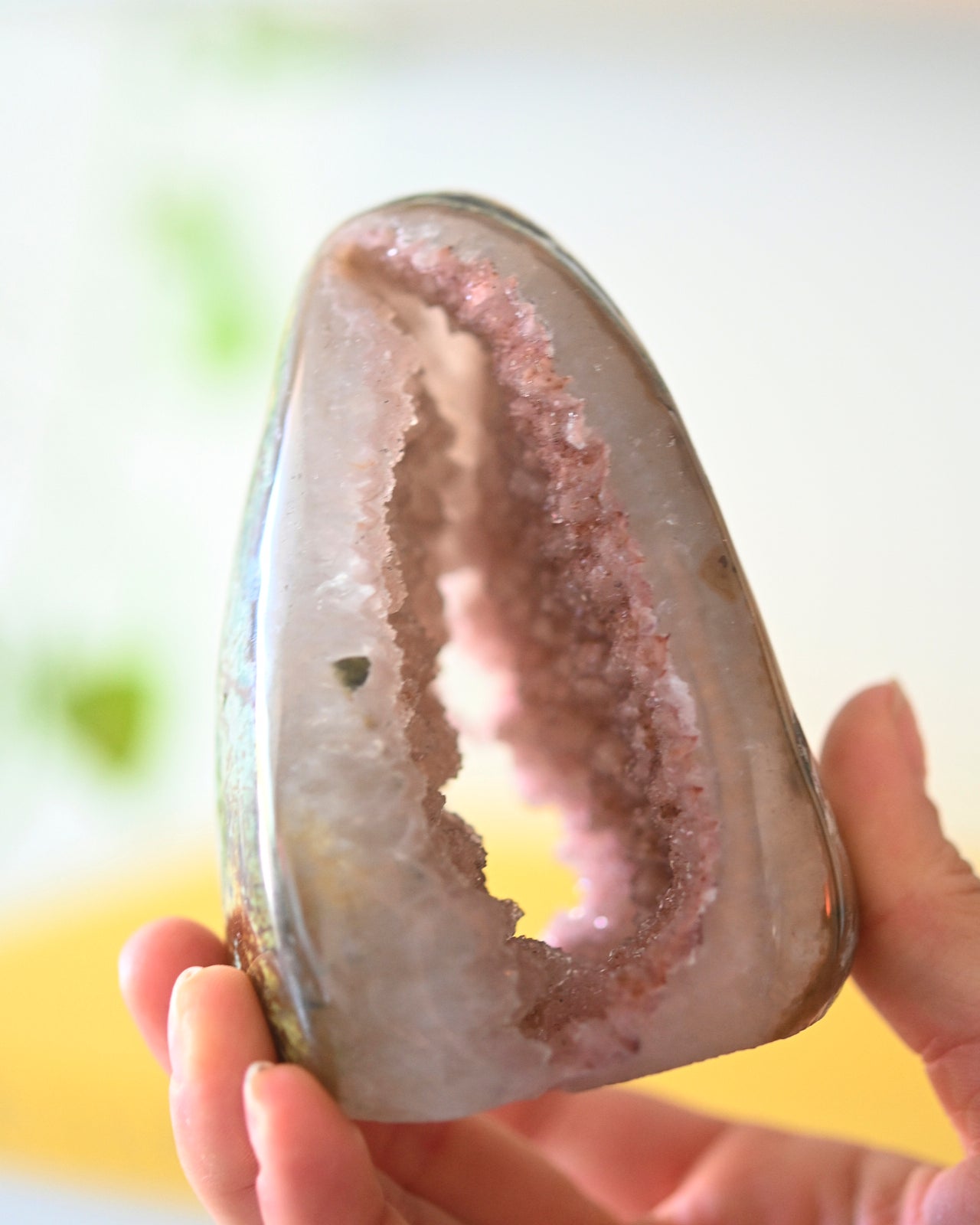 Natural Amethyst Druzy Freeform Stone - 4 Inch Healing Crystal for Home Decor, Meditation & Spiritual Gifts
