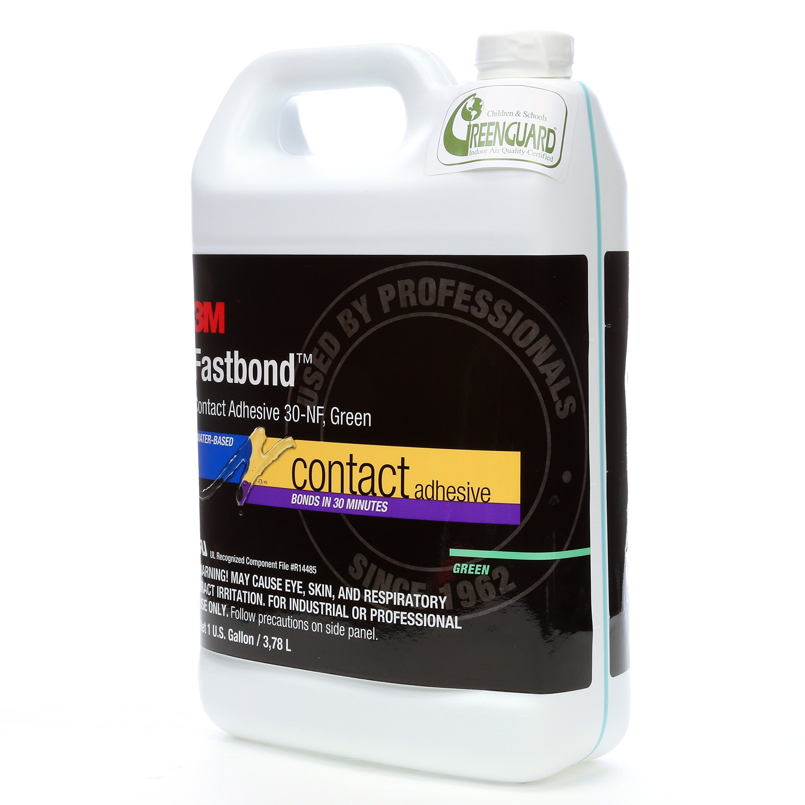 3M Fastbond Contact Adhesive 30NF - High Strength Green Glue - 1 Gallon Can for Woodworking, Metal Bonding & DIY Projects
