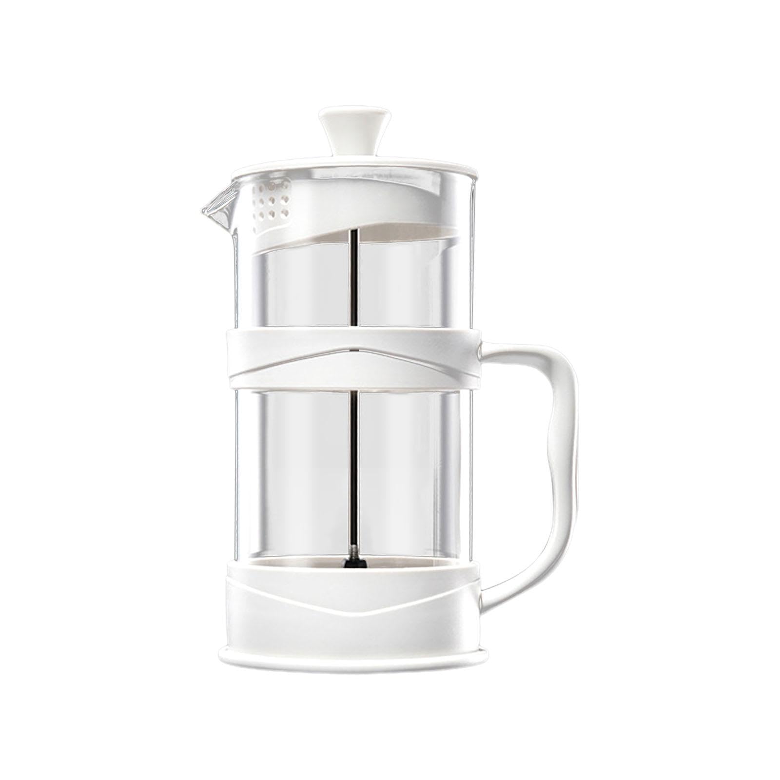 Premium French Press Coffee Maker - 350ml Thickened Stainless Steel Plunger with Fine Mesh Filter for Rich & Smooth Coffee - Ideal for Home, Office & Outdoor Camping Use
