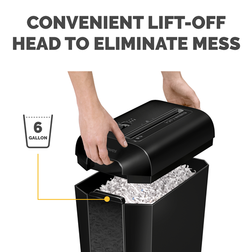 Powershred® LX65 Cross Cut Paper Shredder - 10 Sheet Capacity, P-4 Security Level for Home & Office Use | Secure Document Destruction for Confidential Files & Identity Protection