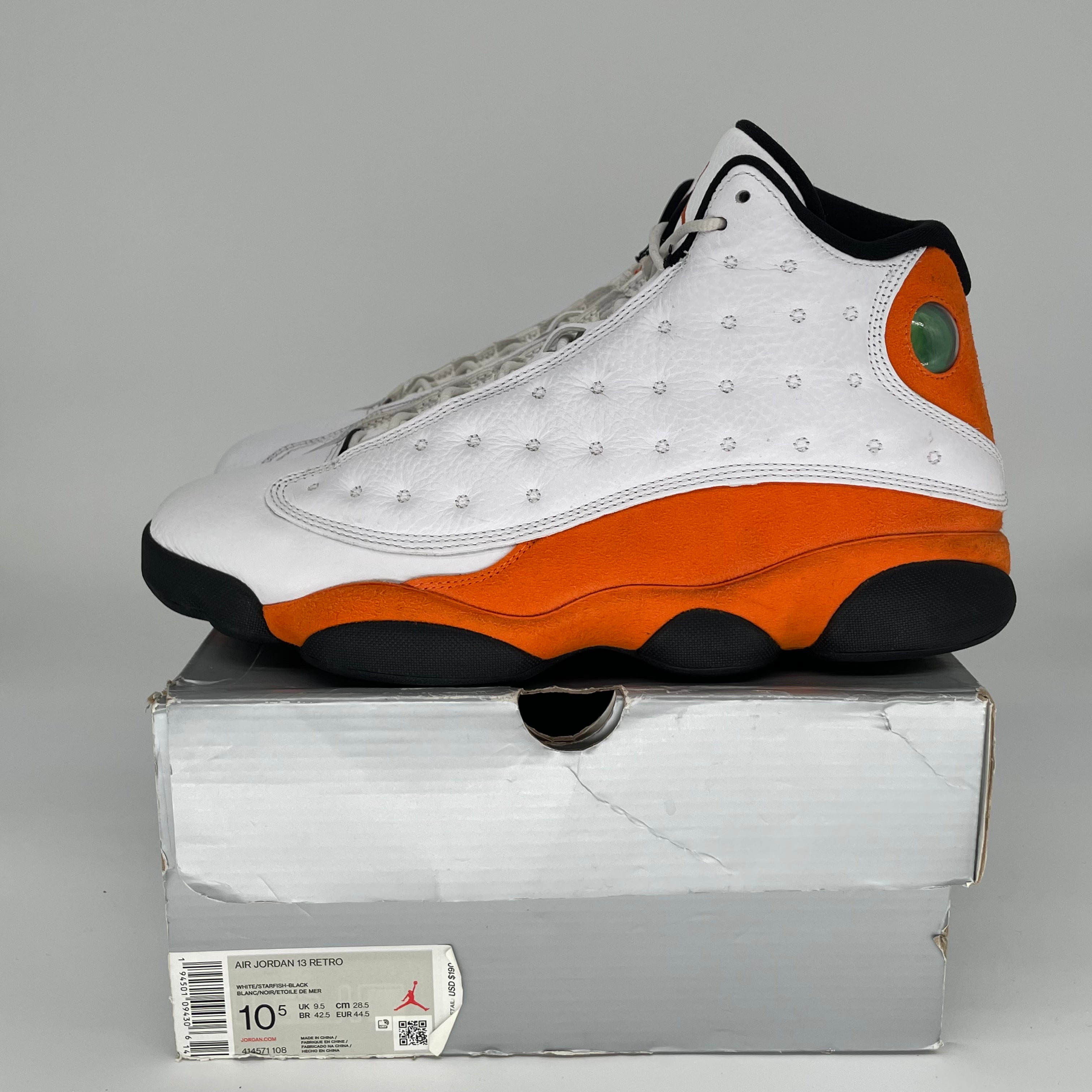 Original Title: AIR JORDAN 13 STARFISH SIZE 10.5 414571 108   Optimized Title: **Air Jordan 13 Retro 