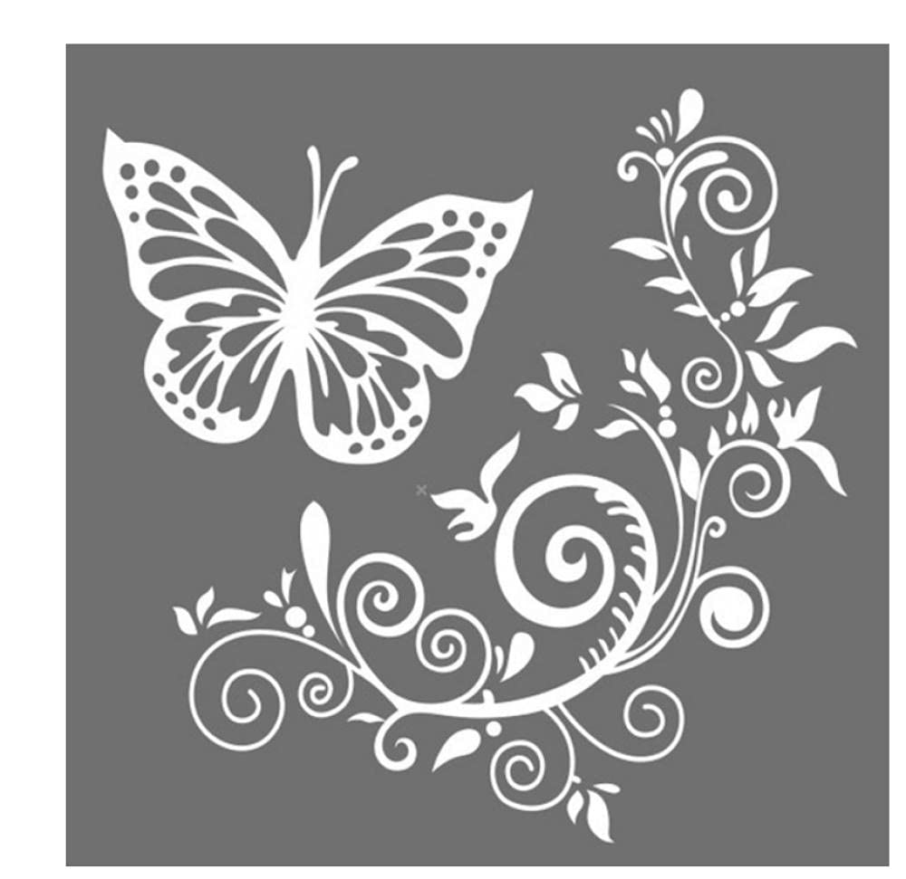 Funny Reflective Car Stickers and Decals - 29Cm Waterproof Butterfly Flower Decorative Vinyl for Cars, Trucks, SUVs | Perfect for Personalizing Vehicles & Adding Nighttime Safety