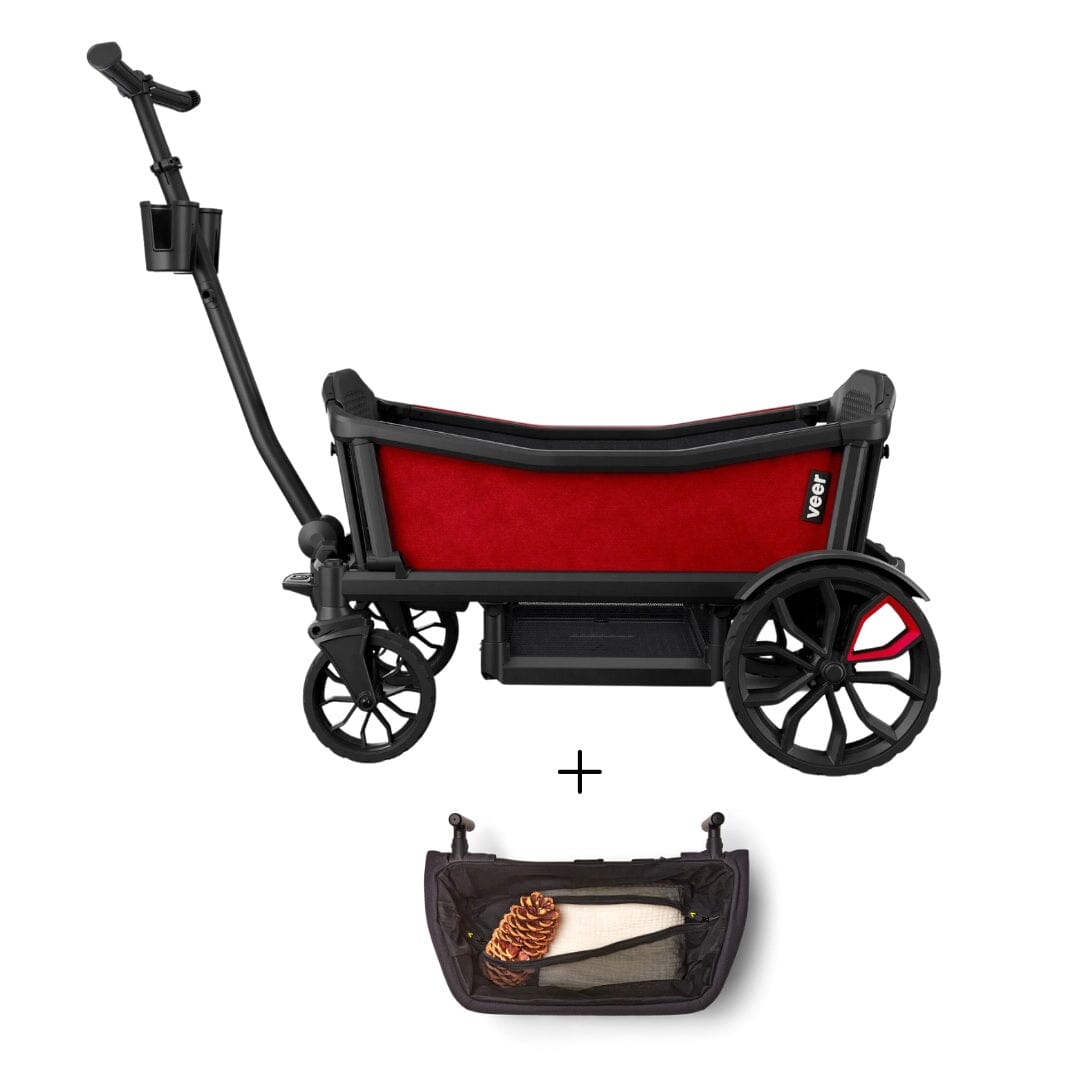 Veer Cruiser & Cruiser XL All-Terrain Wagon with Foldable Storage Basket - Perfect for Beach Trips, Camping Gear Hauling & Kids Outdoor Adventures