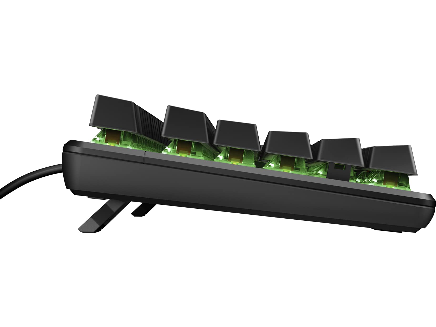 HP Pavilion Gaming Keyboard 550 - Red Hybrid Mechanical-Membrane Switches, RGB Backlit, 10-Key Rollover, Anti-Ghosting, Gaming Mode, Adjustable Feet (Black) - Perfect for PC Gaming, Esports & Office Work