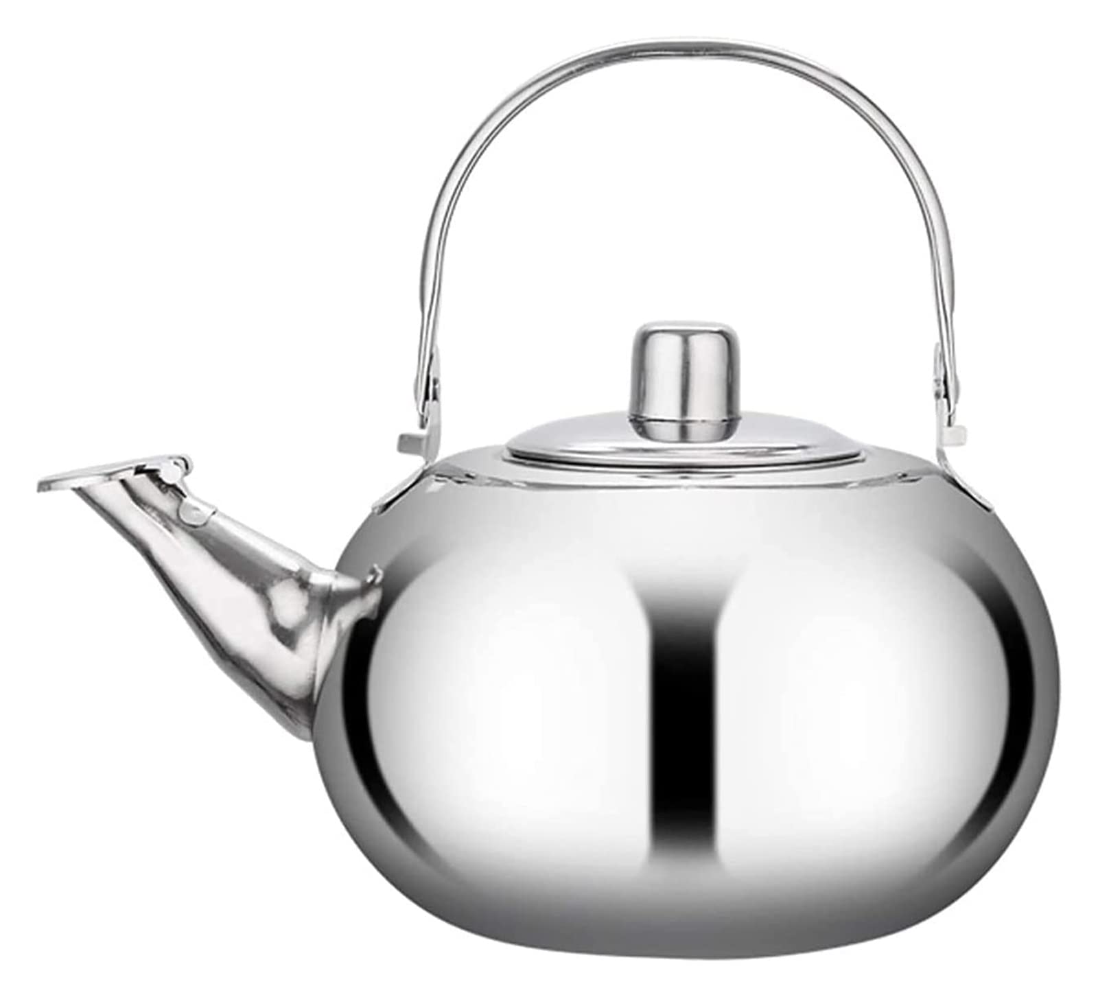 Premium Stainless Steel Whistling Tea Kettle for Stovetop - 2L Capacity with Ergonomic Round Handle - Perfect for Loose Leaf Tea, Coffee & Camping - Ideal for Home Kitchen, Outdoor Adventures & RV Trips
