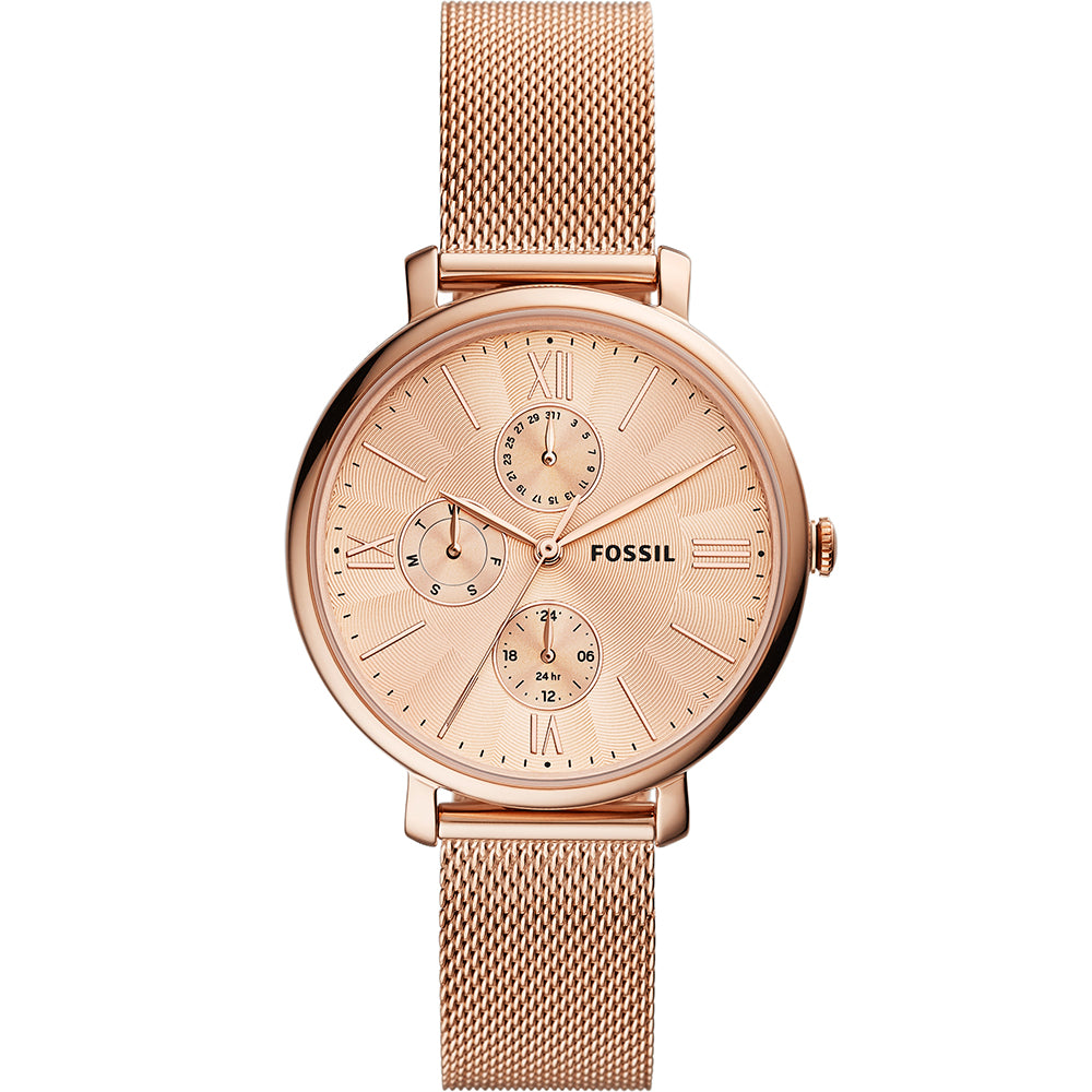 Fossil ES5098 Jacqueline Multifunction Watch for Women - Stylish Analog-Digital Hybrid Smartwatch with Date Display & Alarm - Perfect for Work, Travel & Everyday Wear