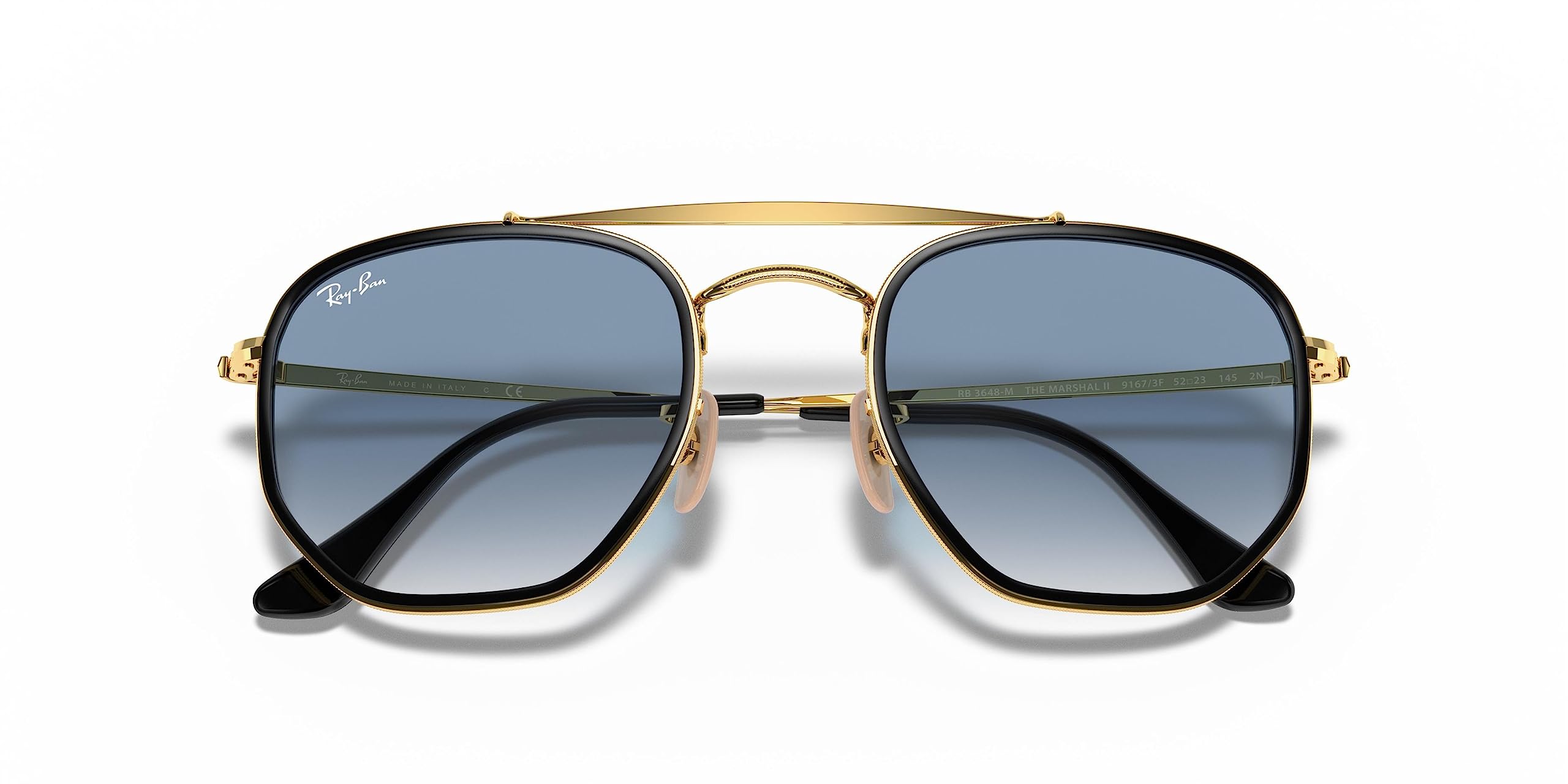 Ray-Ban Unisex RB3648M Sunglasses - Gold Frame, One Size - Classic Aviator Style for Men & Women - Perfect for Driving, Travel & Outdoor Activities