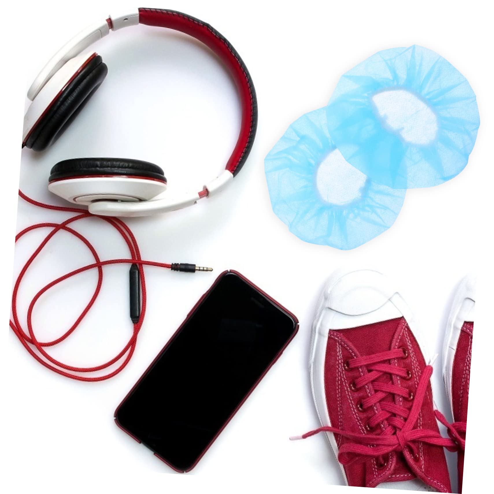 Gadpiparty Disposable Headset Covers 100 Pack - Breathable Ear Cushion Covers for Gaming Headphones, Anti-Sweat & Hygienic Protection - Perfect for Gamers, Gym, Office & Travel Use