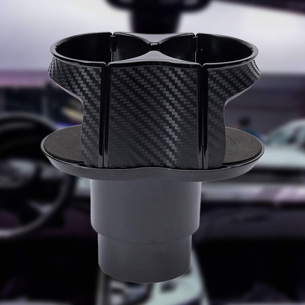 VOSAREA Car Cup Holder Organizer - Dual Drink Bottle Stand for Vehicle, Black - Perfect for Coffee, Water Bottles & Beverages in Cars, Trucks & SUVs