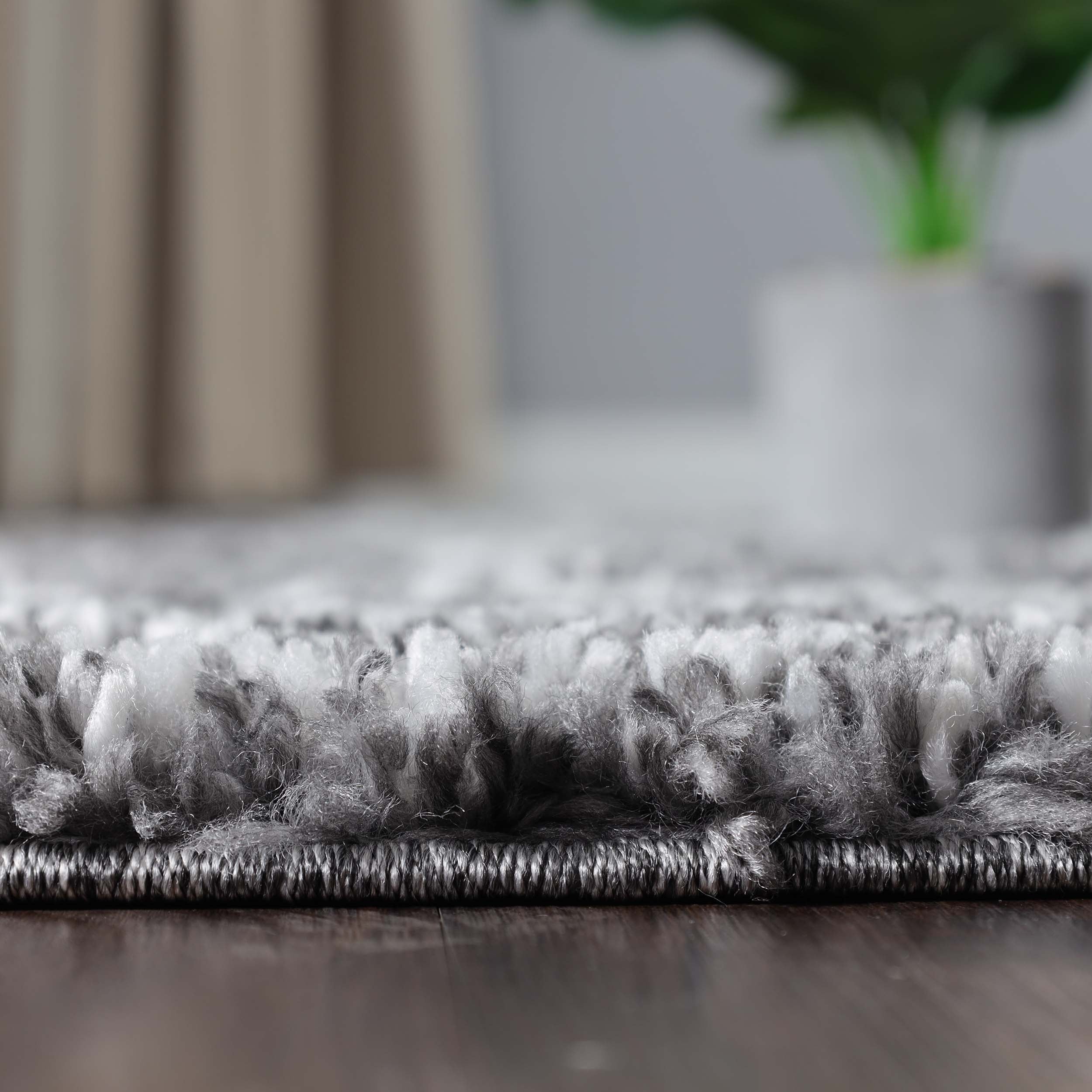 Rhea Geometric Bohemian Plush Shag Area Rug - Soft Non-Slip Indoor Floor Carpet for Living Room, Bedroom & Nursery | Modern Home Decor