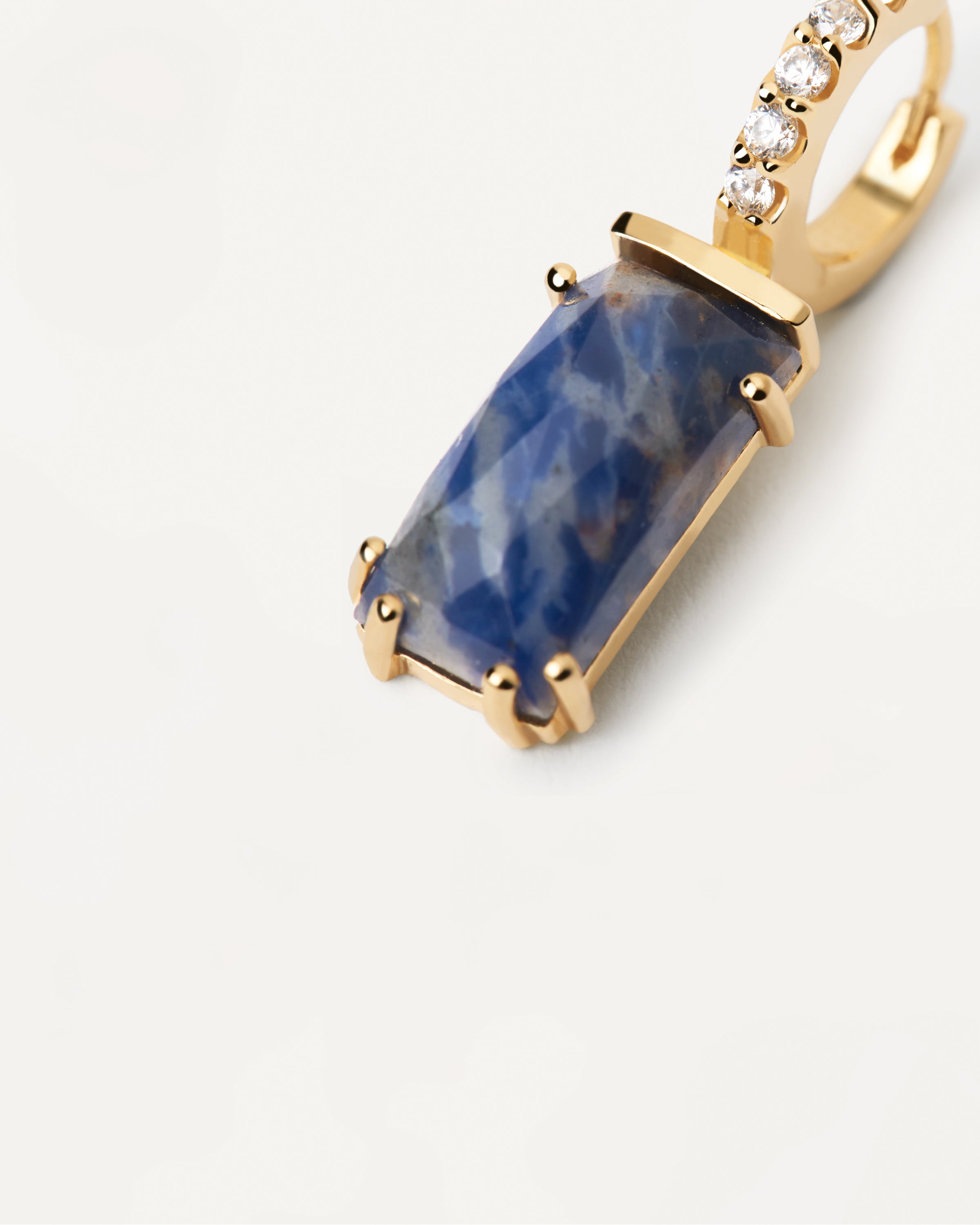 Kaori Sodalite Single Earring - Handmade Blue Gemstone Jewelry for Women - Perfect for Boho Style, Everyday Wear & Special Occasions