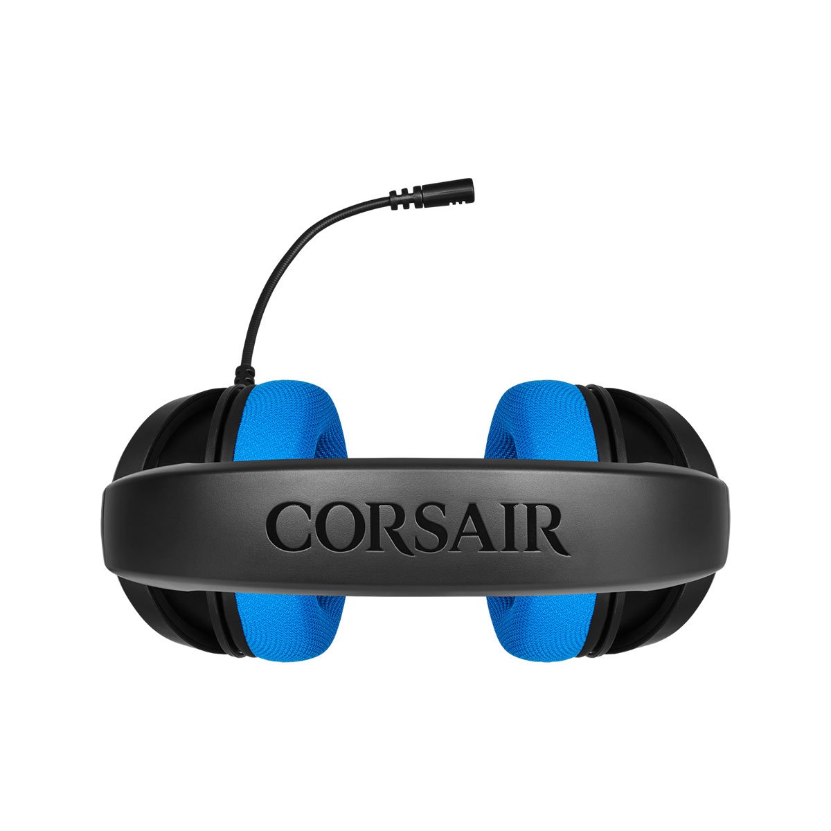 Corsair HS35 Wired Gaming Headset with 50mm Drivers - Comfortable Memory Foam Earcups & Noise Isolation - Compatible with PC, PS4, Xbox One - Blue | Perfect for FPS Gaming, Streaming & Online Meetings
