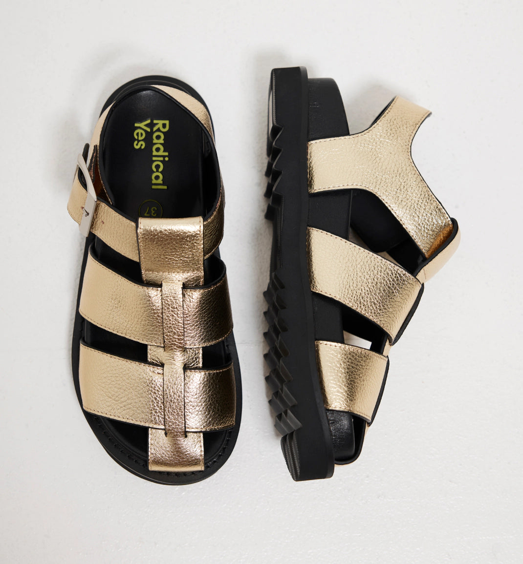 Arkestra 2.0 Fisherman Sandal - Premium Tumbled Leather Women's Sandals in Gold | Comfortable & Stylish for Beach, Vacation & Summer Outfits