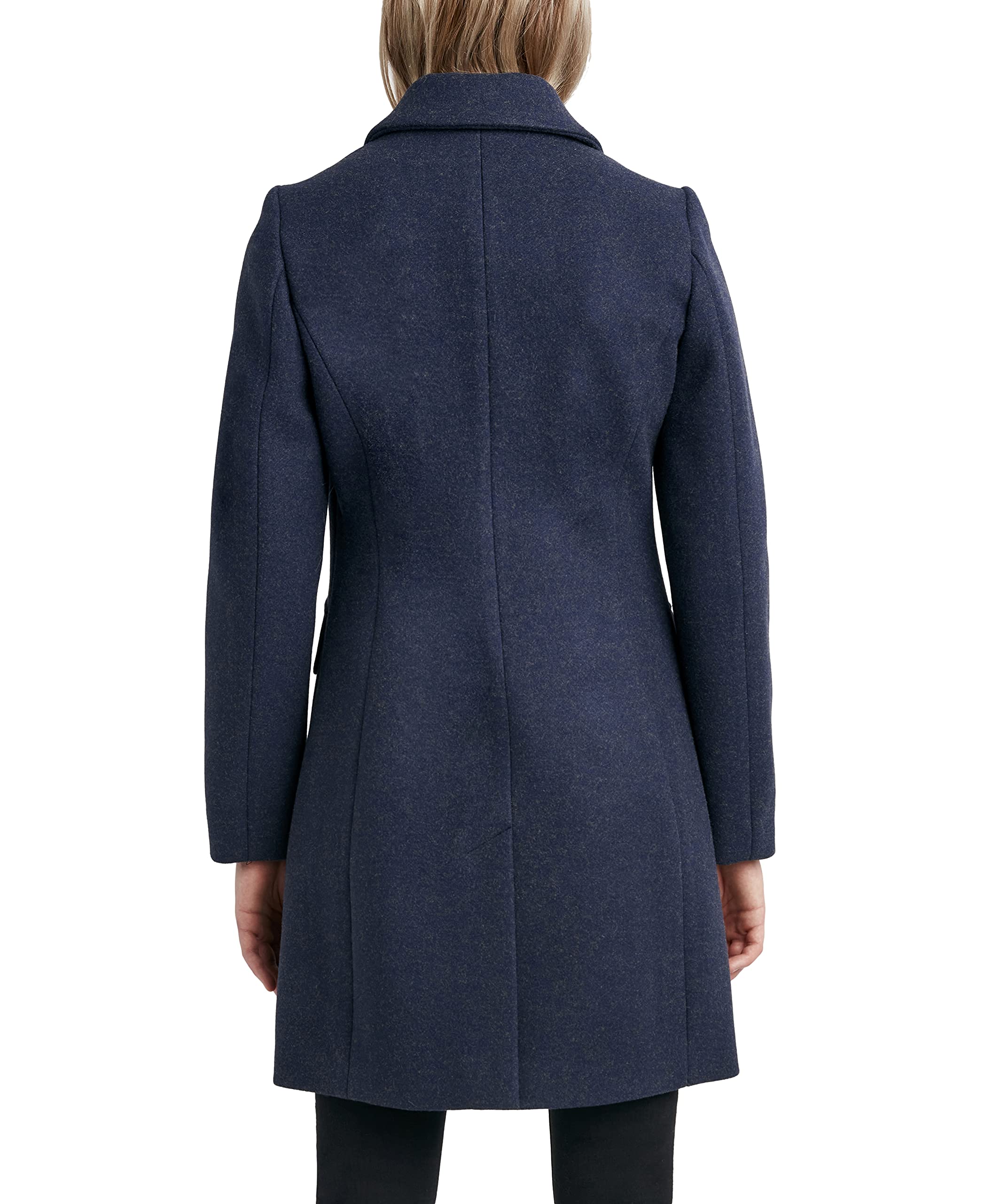 Laundry by Shelli Segal Women's Faux Wool Coat with Notch Collar - Stylish Winter Outerwear for Casual & Office Wear