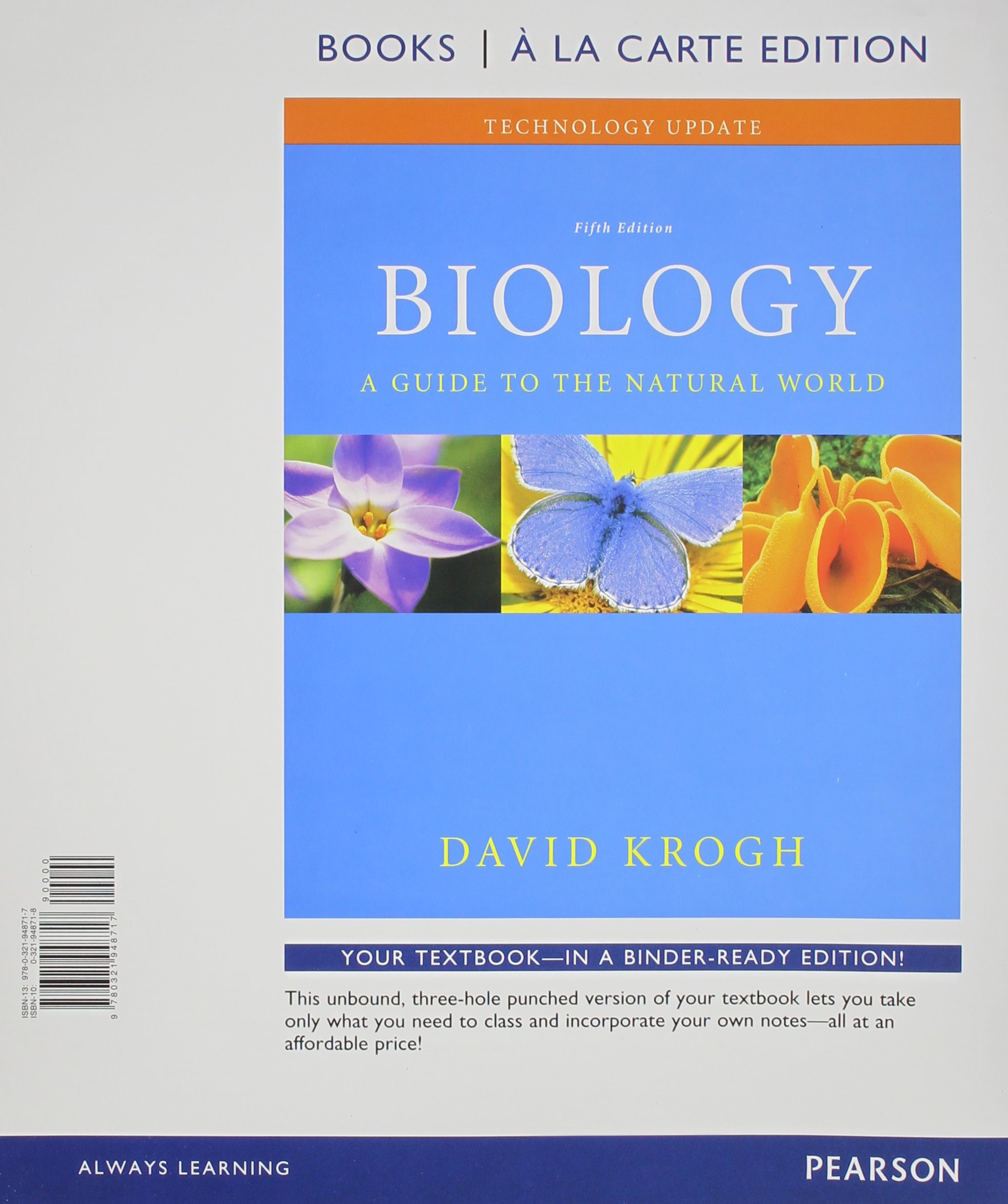 Biology: A Guide to the Natural World Technology Update, 5th Edition Loose Leaf Book - Perfect for College Students & Science Enthusiasts | Study Aid, Classroom Textbook & Homeschool Resource