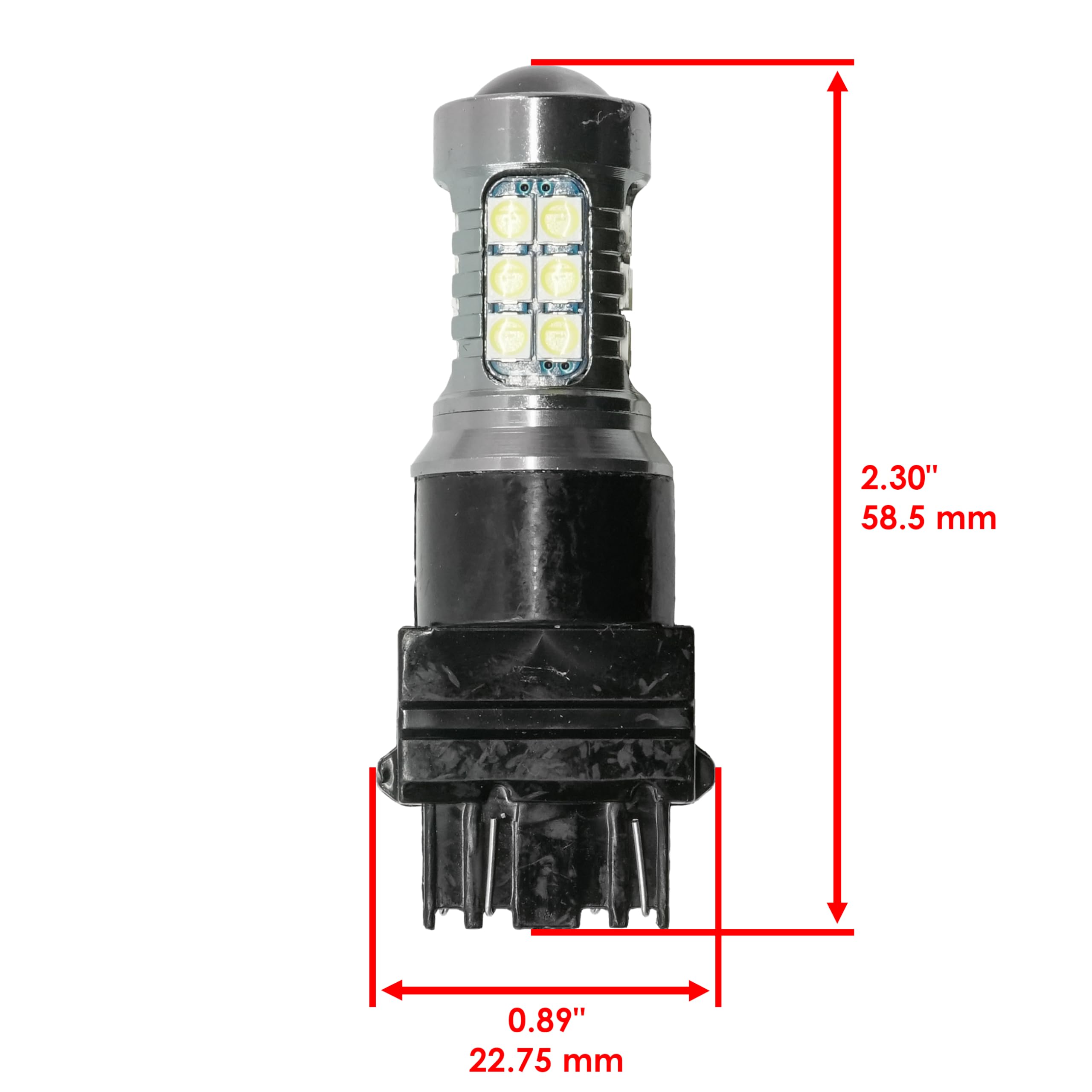 Caltric 2-Pack LED Tail Light Bulb & Socket Replacement for Polaris RZR 800 / S 800/4 800 (2009-2014 Models) - Waterproof Off-Road ATV Accessories for Night Riding & Trail Adventures