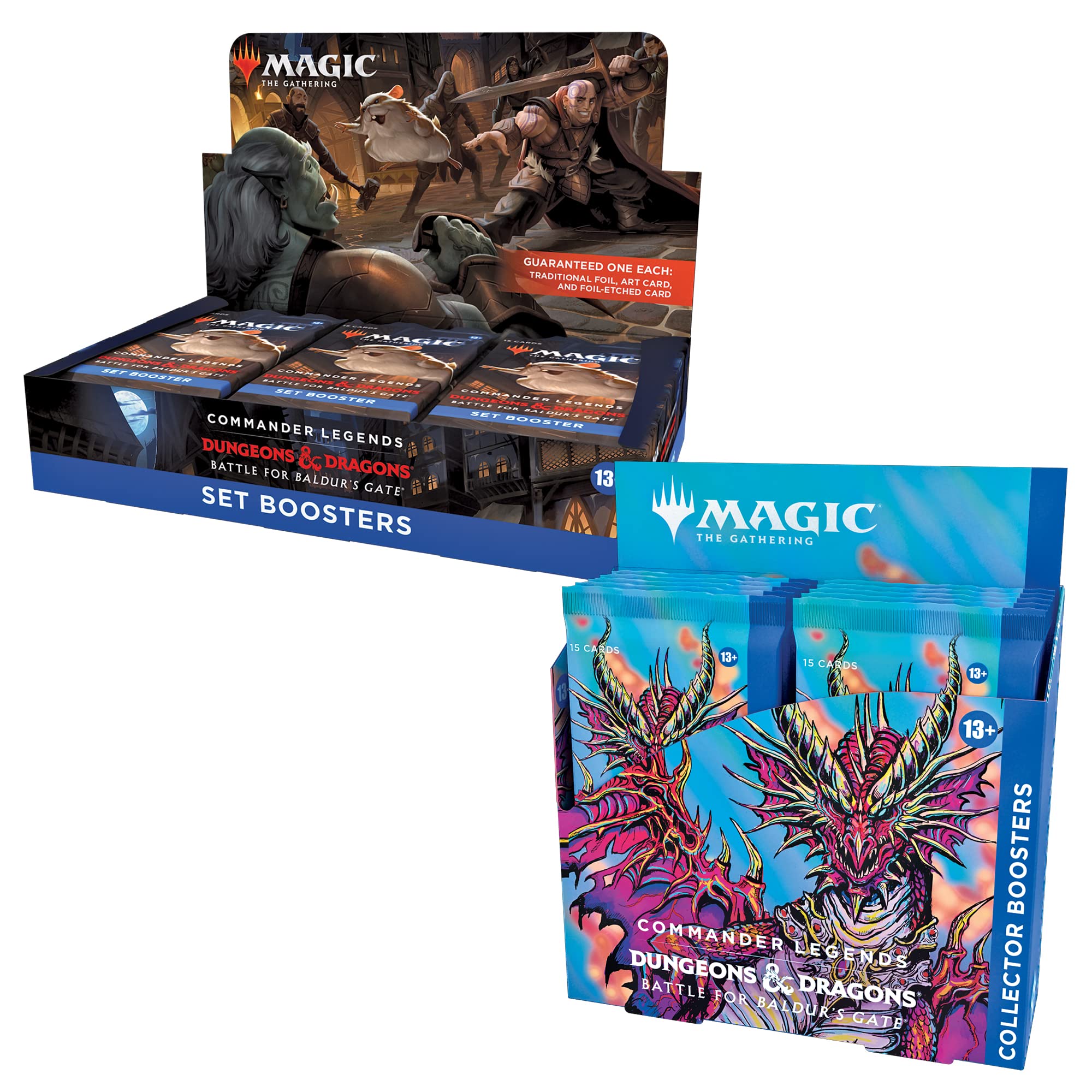 Magic: The Gathering Commander Legends Battle for Baldur's Gate Set Booster Box & Collector Booster Box - Dungeons & Dragons MTG Cards for Commander Deck Building and Collecting