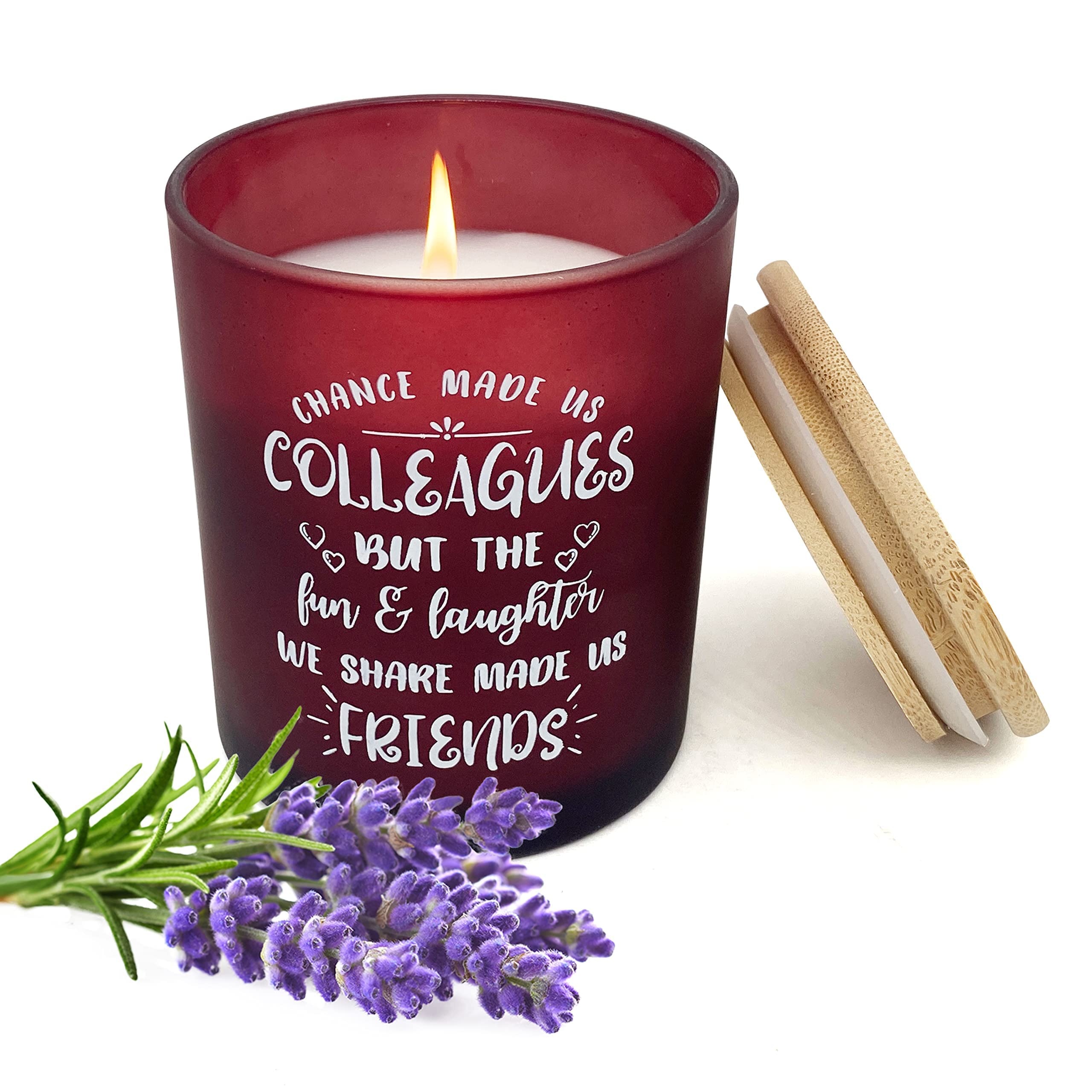 Premium Scented Candles Gift Set for Women - Aromatherapy Soy Candles for Coworkers, Farewell, Good Luck, Birthday & Appreciation Gifts - Relaxing Home Decor & Stress Relief for Office, Spa & Meditation