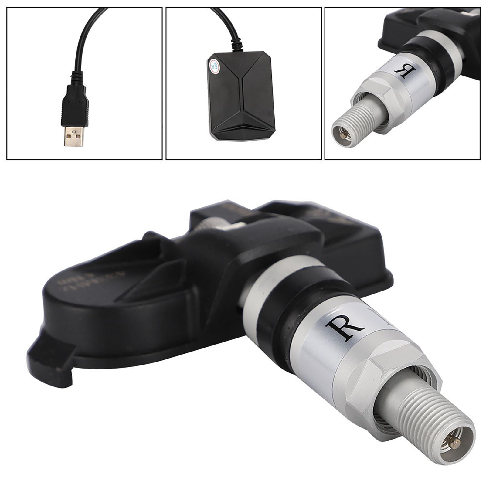 Estink Tire Pressure Monitor System Kit - USB Internal Sensors for Car, Auto TPMS Replacement with Real-Time Display for Android Navigation | Perfect for Road Trips, Daily Commutes & Vehicle Safety Monitoring