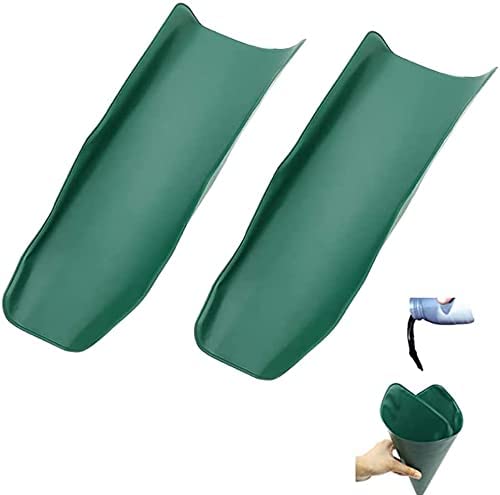 2 Pack Flexible Oil Drain Funnel - Foldable Automotive Funnel for Cars, Trucks, Motorcycles, Lawn Mowers (14.5