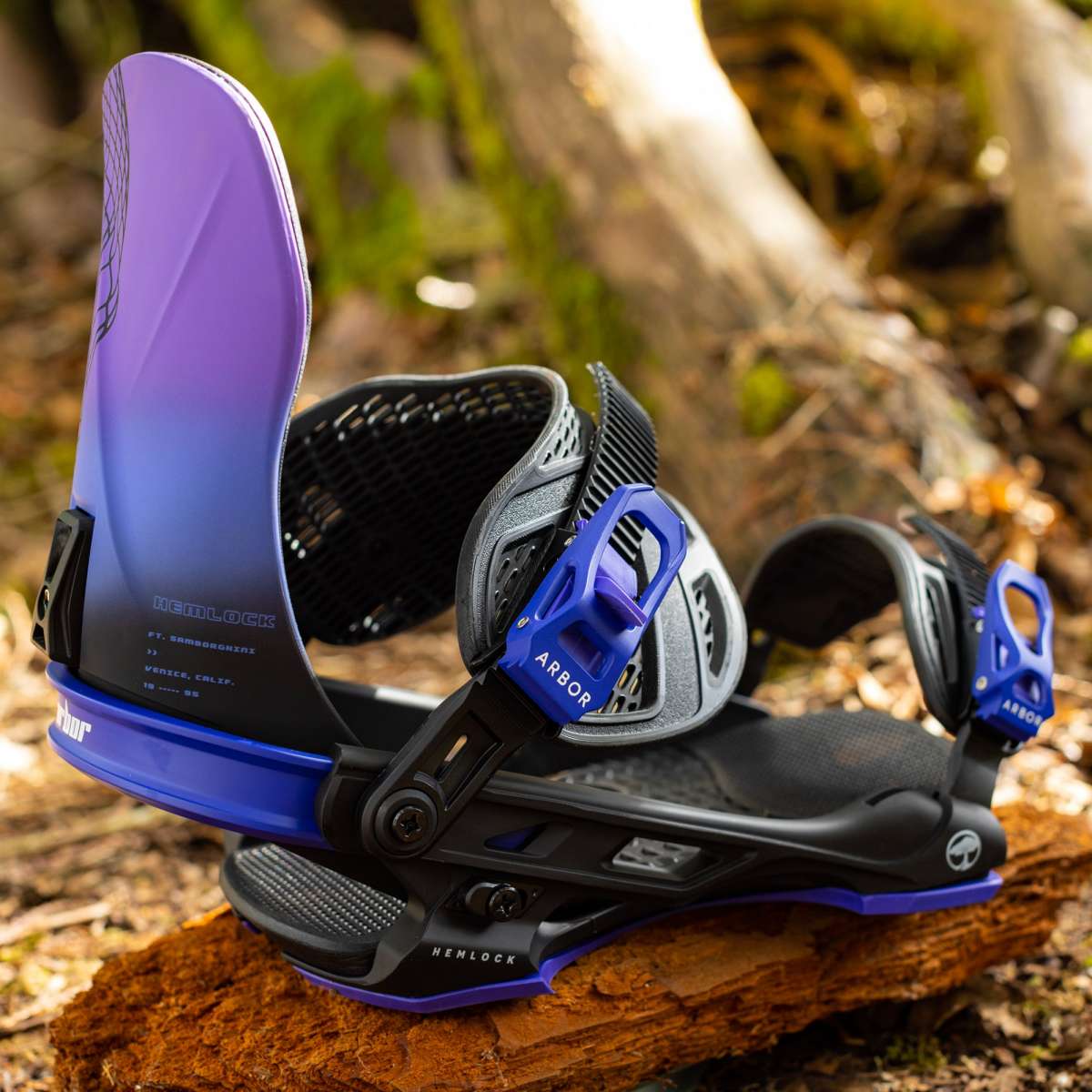 Arbor Hemlock Snowboard Bindings 2024 - Premium All-Mountain Snowboard Bindings for Men & Women - Perfect for Freeride, Powder & Backcountry Snowboarding