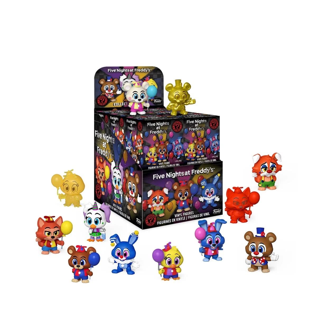 Funko Five Nights at Freddy's Fazbear Circus Mystery Minis - 12-Piece Collectible Figure Set for Horror Game Fans | Perfect for Display, Gifts, and FNAF Collections