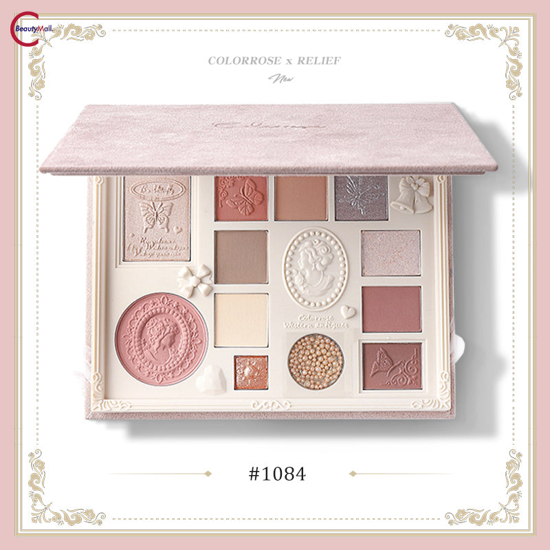 COLORROSE 12 Color Embossed Eyeshadow Palette - Highly Pigmented, Long Lasting Makeup for Day & Night Looks | Perfect for Parties, Weddings & Special Occasions