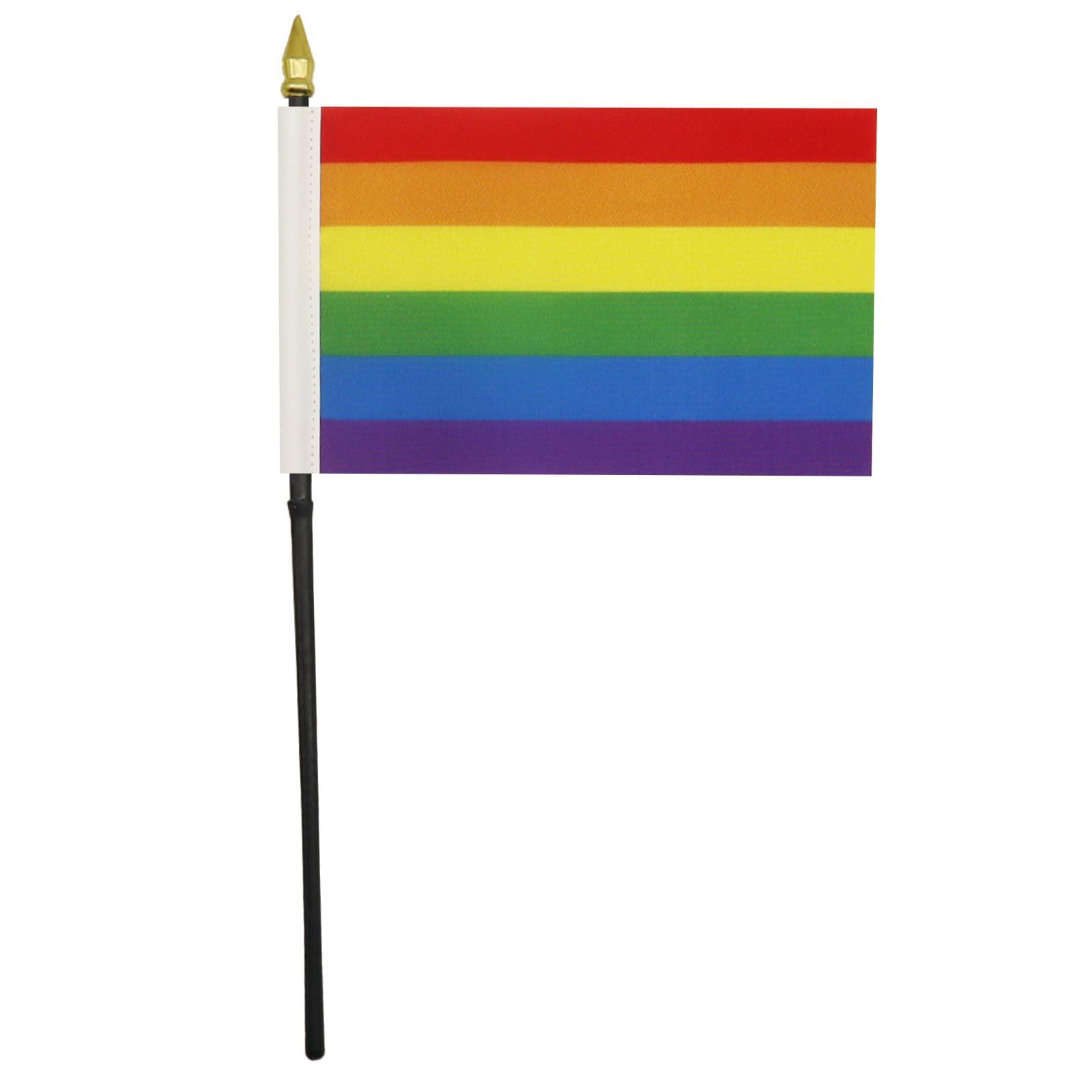 Rainbow Pride Mini Desk Flag 4