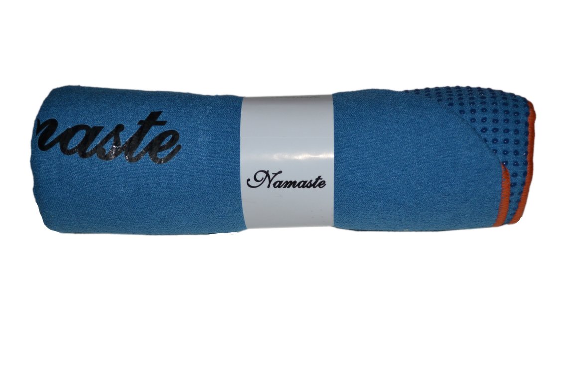Namaste Skidless Premium Non-Slip Yoga Towel - Extra Large Mat Size for Hot Yoga, Pilates & Fitness - Sweat Absorbent Workout Towel for Gym, Studio & Home Exercise