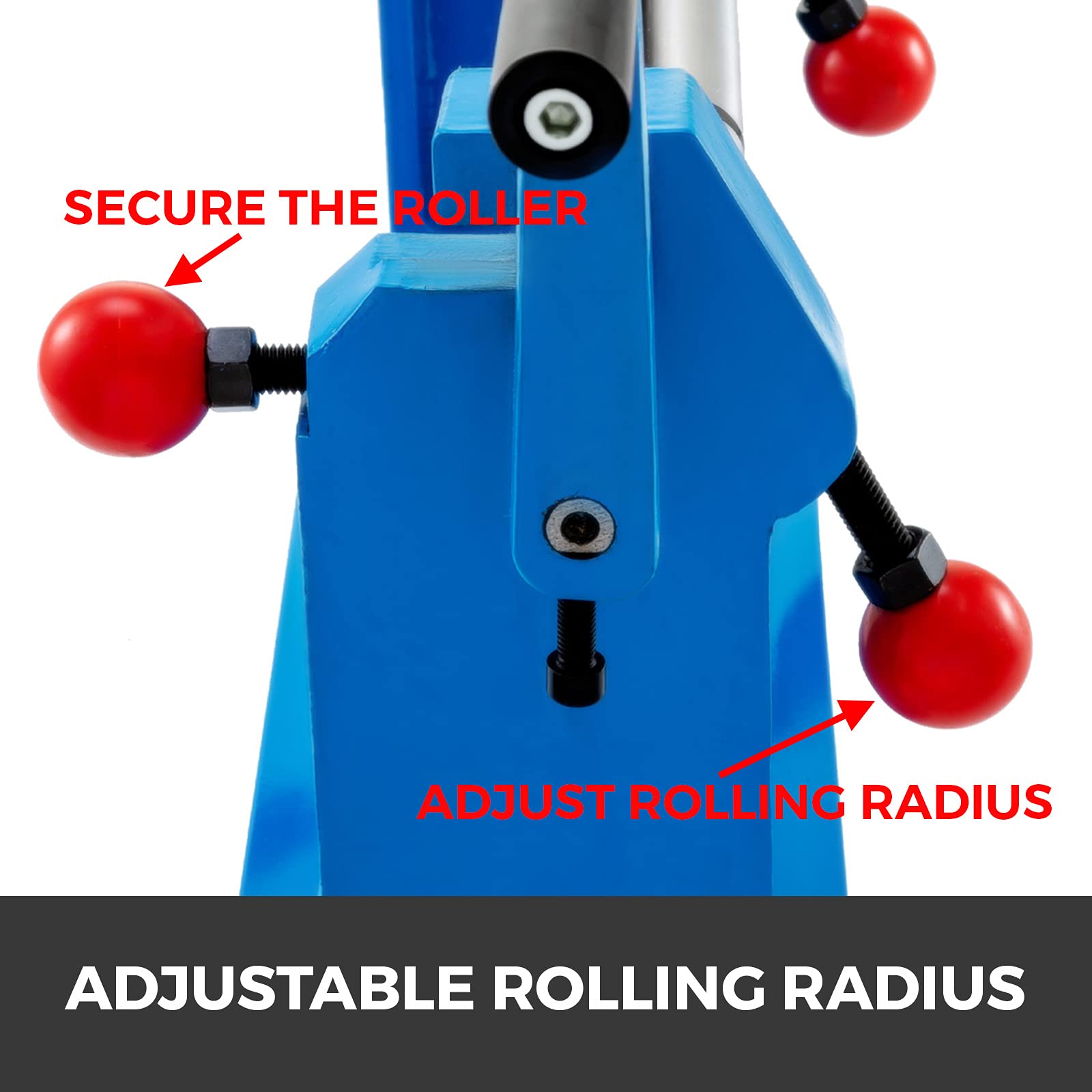 Mophorn 24 Inch Slip Roll Metal Bending Machine - 16 Gauge Steel Sheet Metal Roller with 2 Removable Rollers for Round Bending | Perfect for Metalworking, HVAC, and DIY Projects