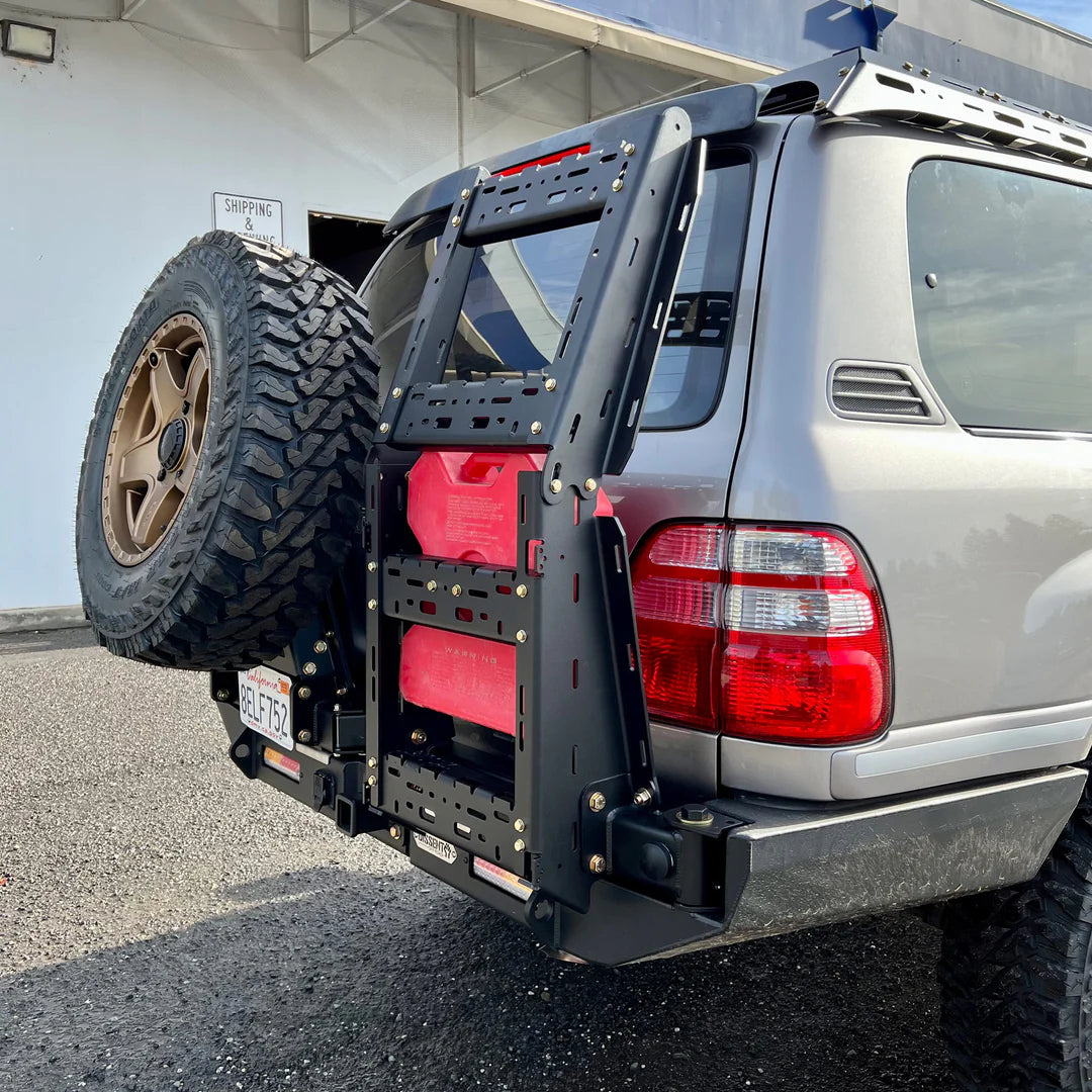Dissent Off Road Ladder Swing Out for Jeep Wrangler JK & JL - Heavy Duty Modular Rear Bumper Accessory for Off-Roading & Overlanding Adventures